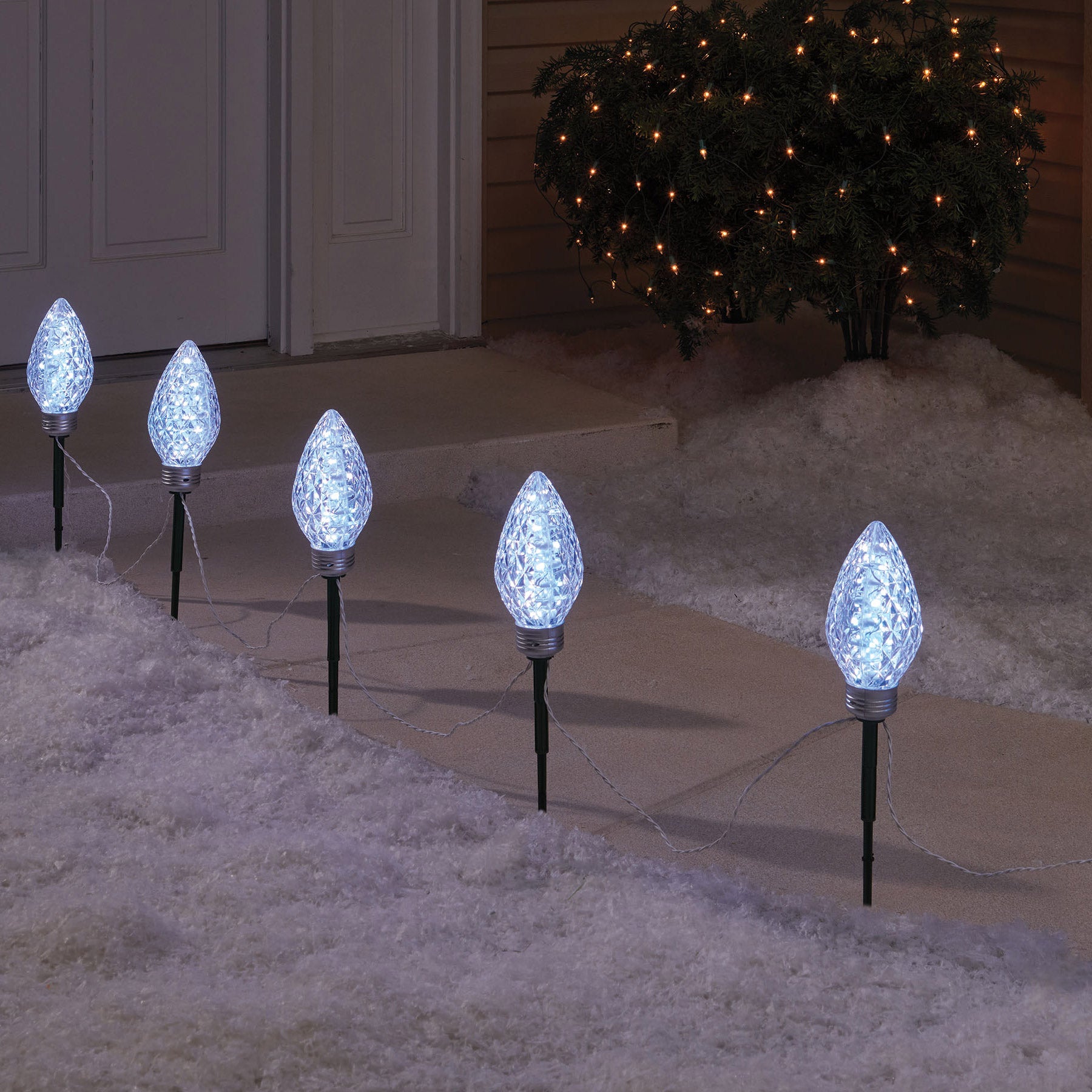 SYLVANIA RGB PATHWAY LIGHTS 6 COUNT ^