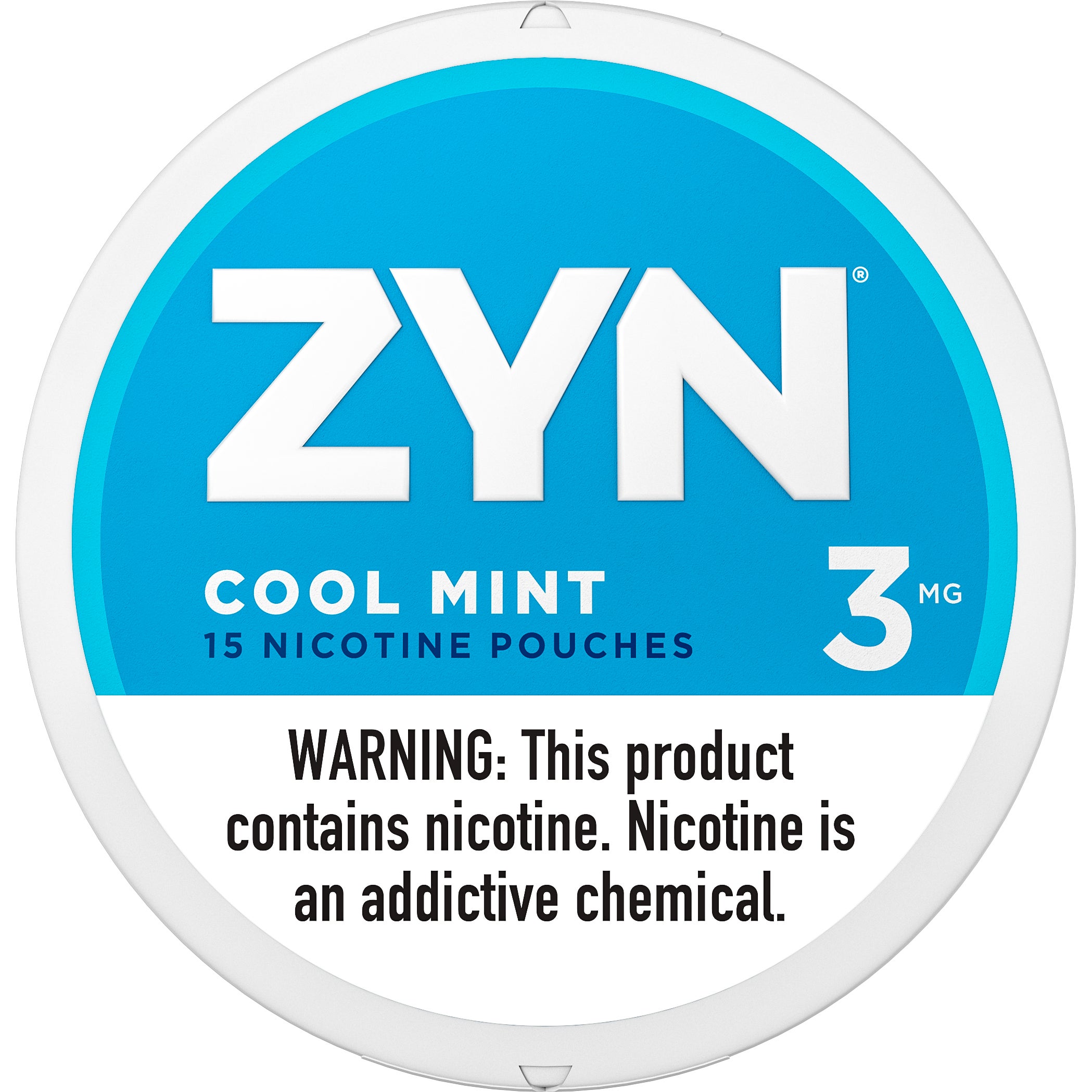 ZYN COOL MINT POUCHES 3MG 5 CANS