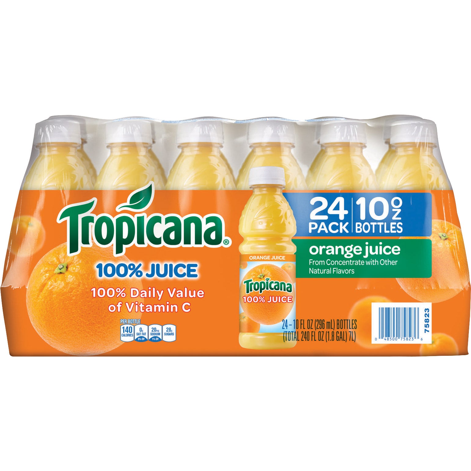 TROPICANA 100% ORANGE JUICE 24/10 OZ - Image 1