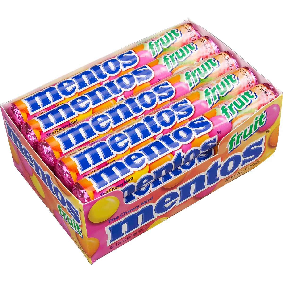 MENTOS MIXED FRUIT 15 CT - Image 1