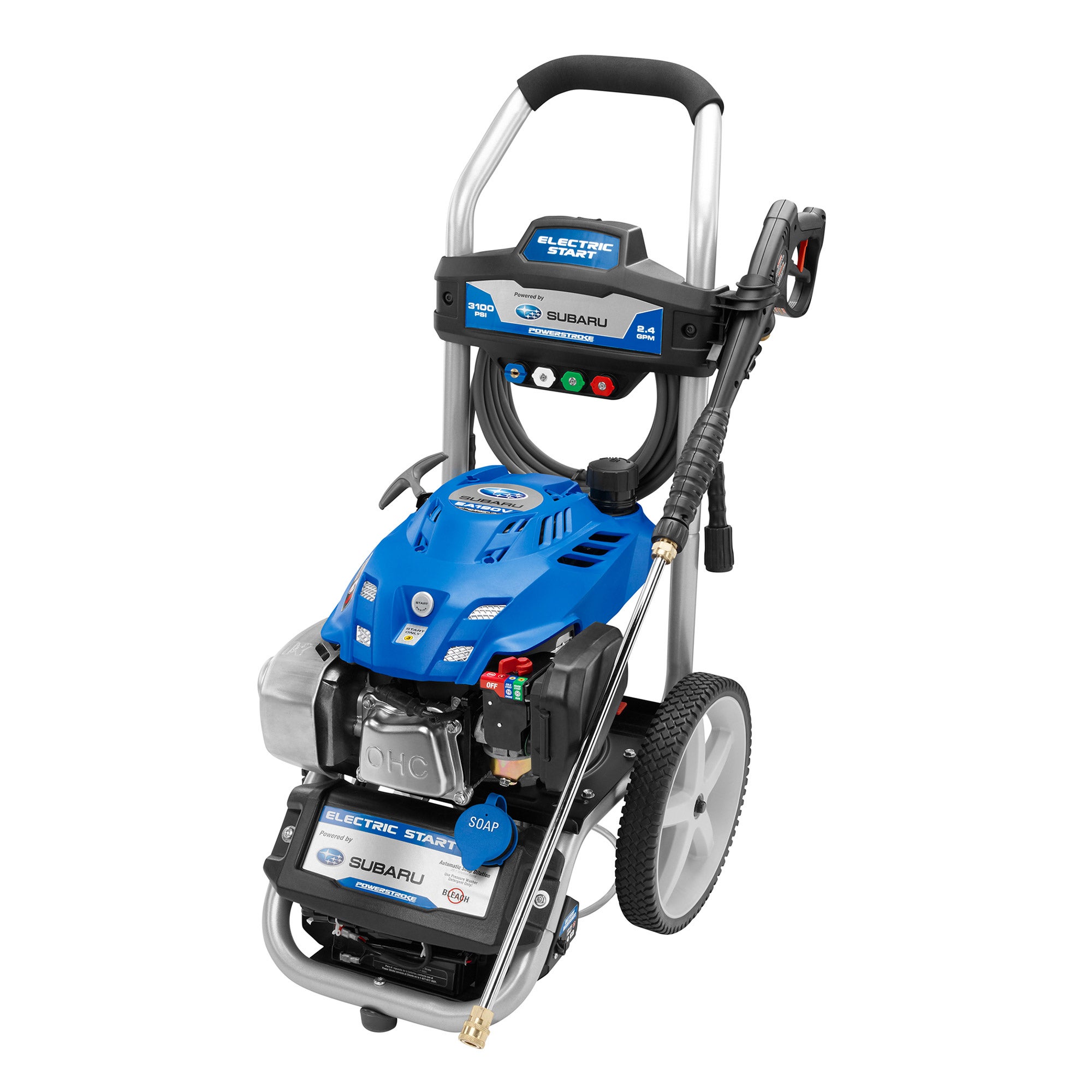 SUBARU POWERED ELECTRIC START 3100PSI GAS PRESSURE WASHER - Image 1