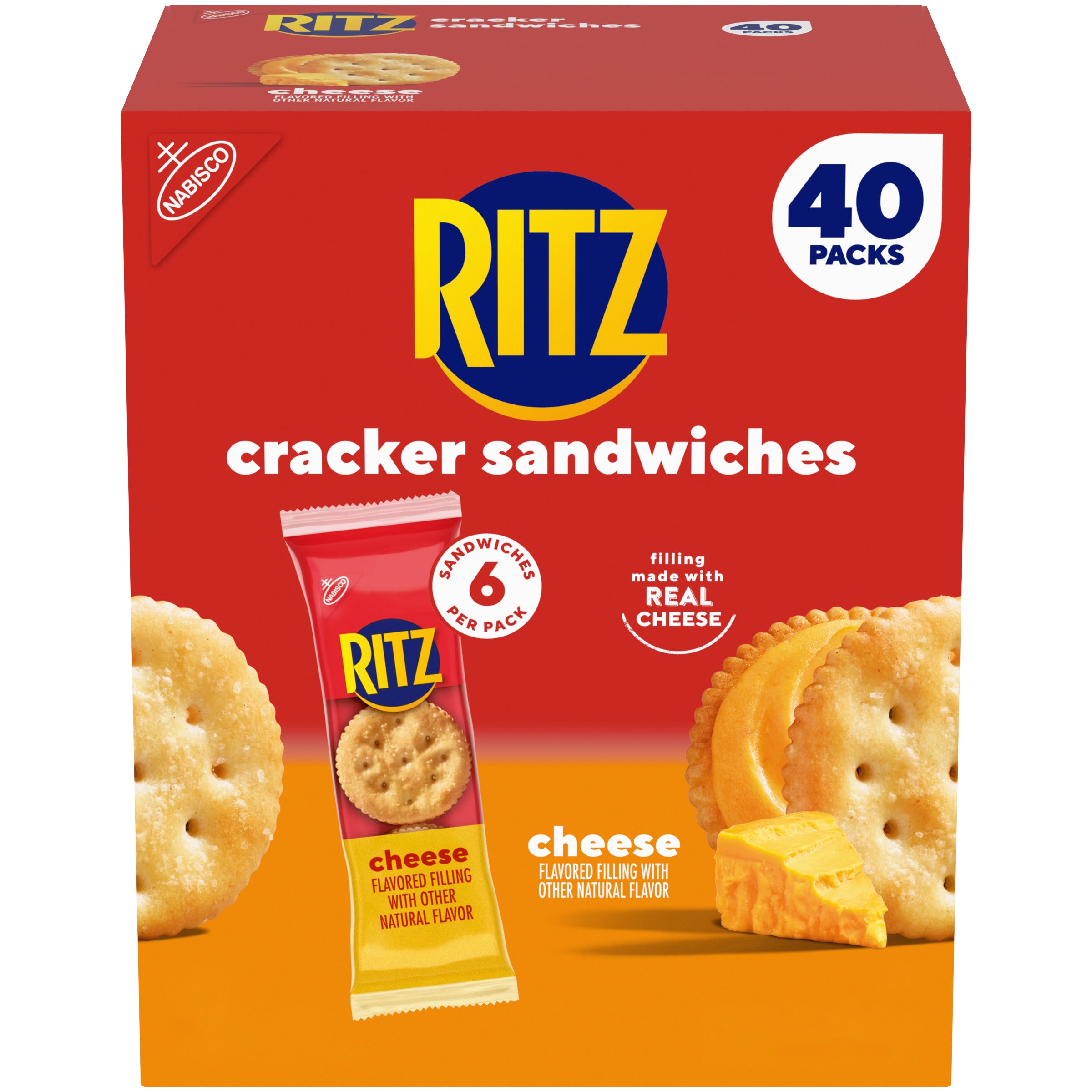 RITZ CRACKER CHEESE SANDWICHES 40 COUNT - Image 1