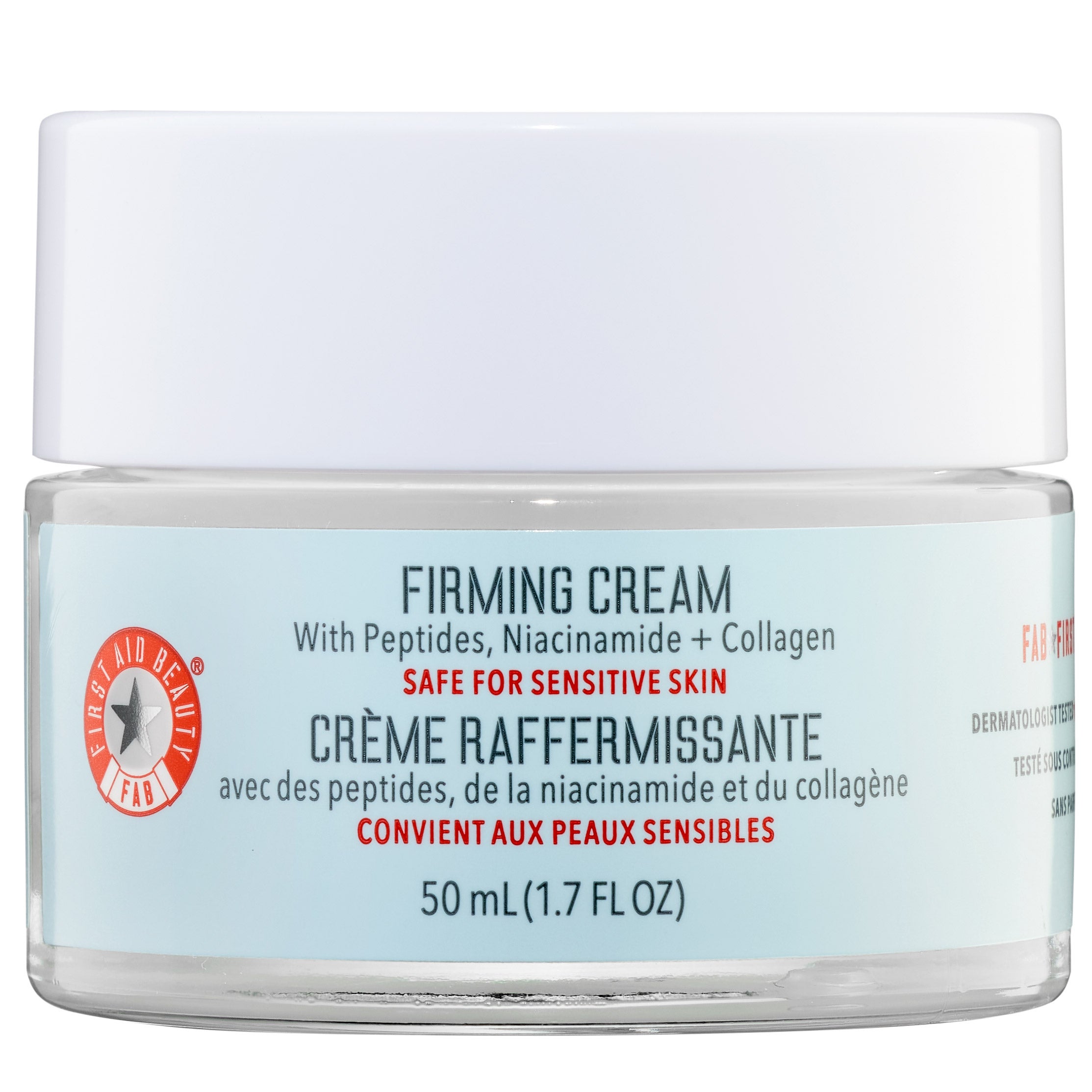 FIRST AID BEAUTY CREAM W/PEPTIDES NIACINAMIDE +COLLA 1.7 FL OZ
