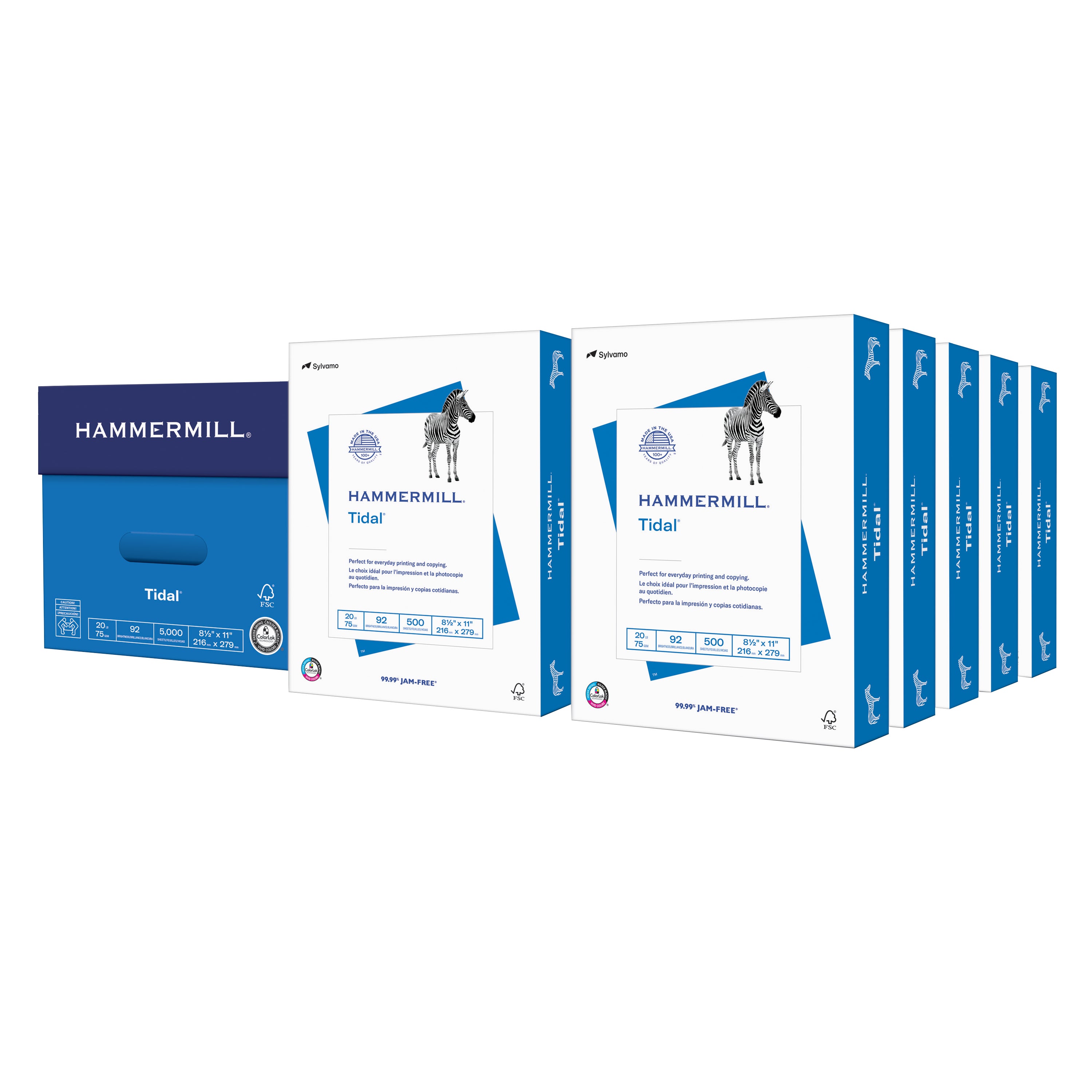 HAMMERMILL TIDAL MP MULTIPURPOSE PAPER 8.5¨X11¨ 5000 SHEETS - Image 1