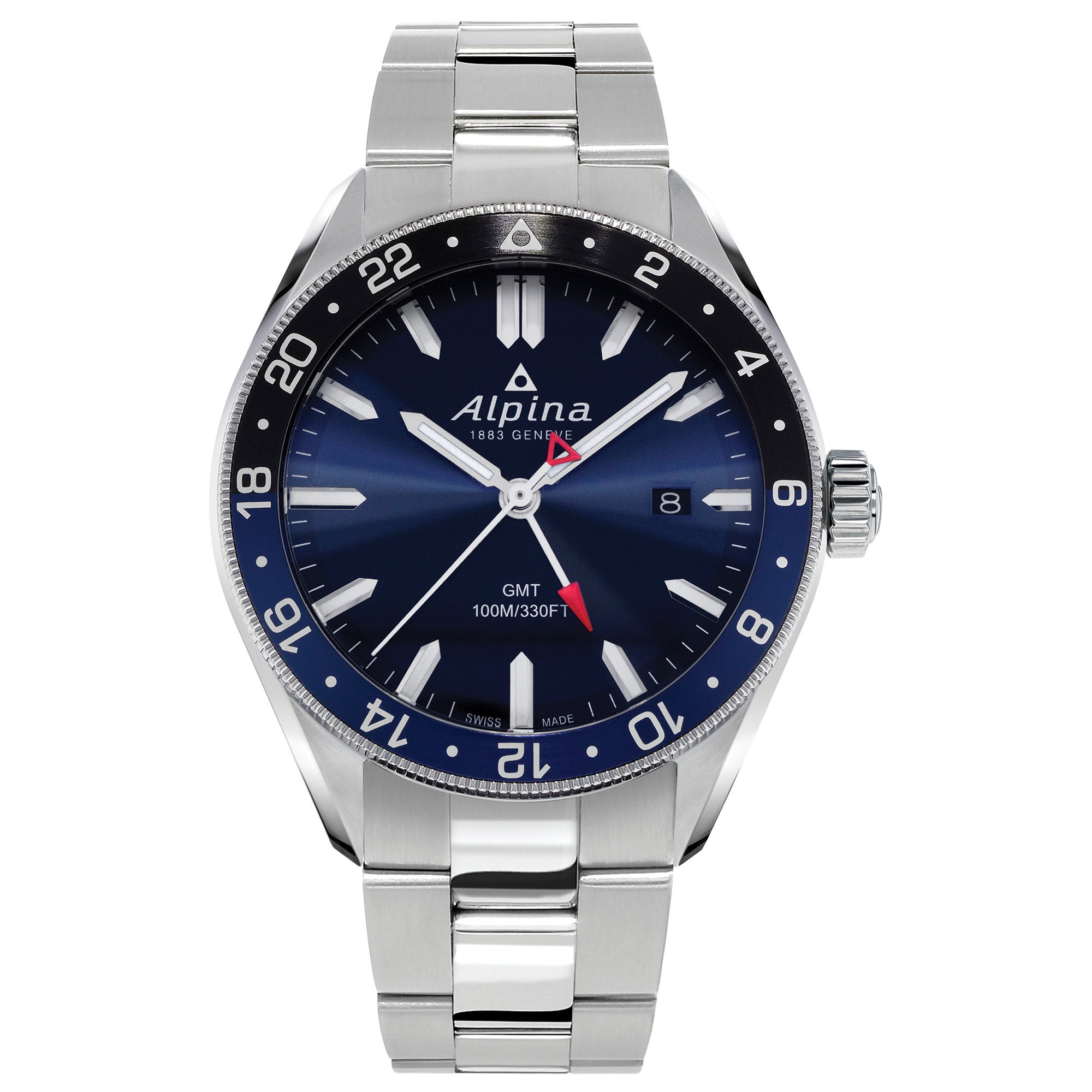 ALPINA STARTIMER STAINLESS STEEL MEN'S QUARTZ WATCH