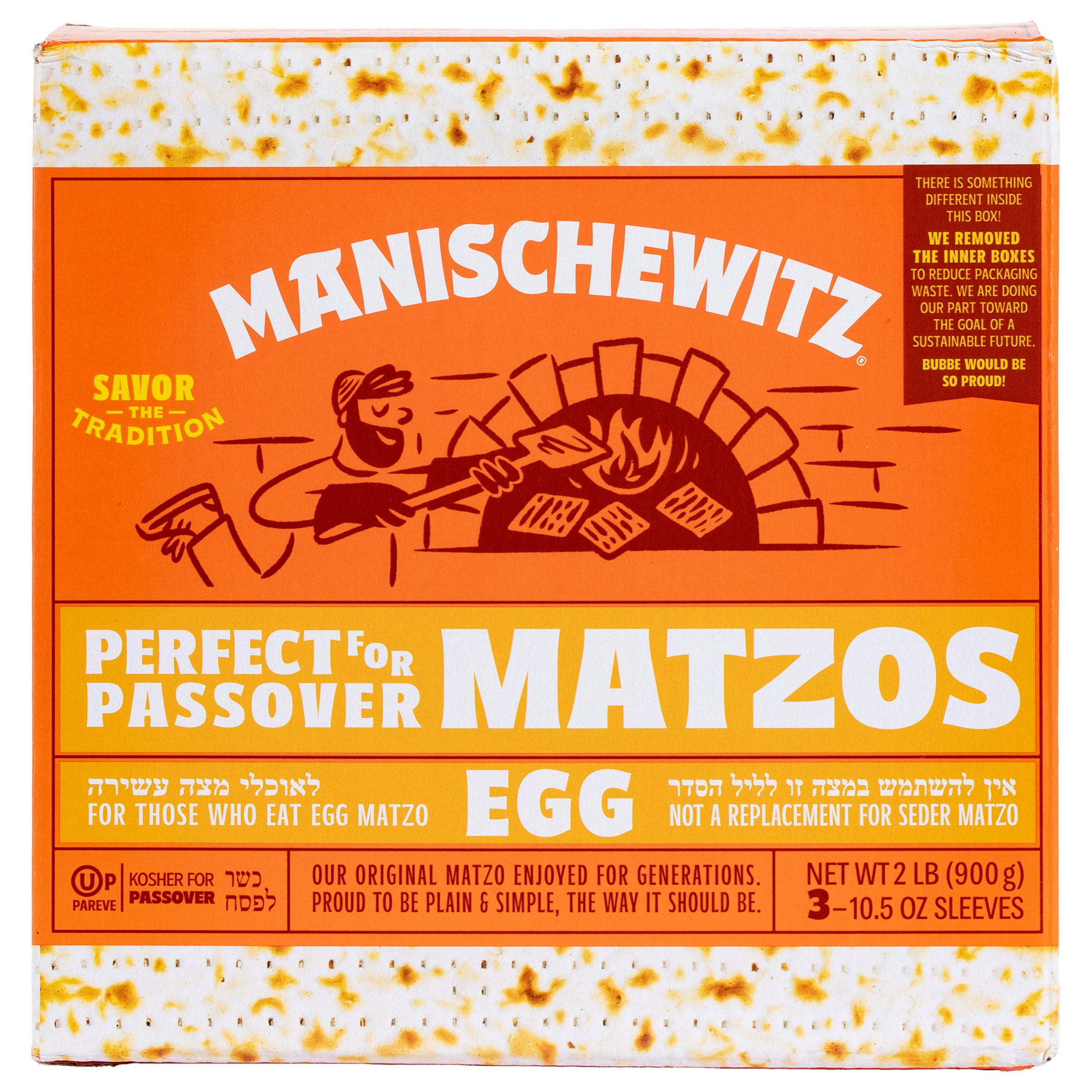 MANISCHEWITZ EGG MATZO 3/10.5 OZ (1.96 LBS) - Image 1