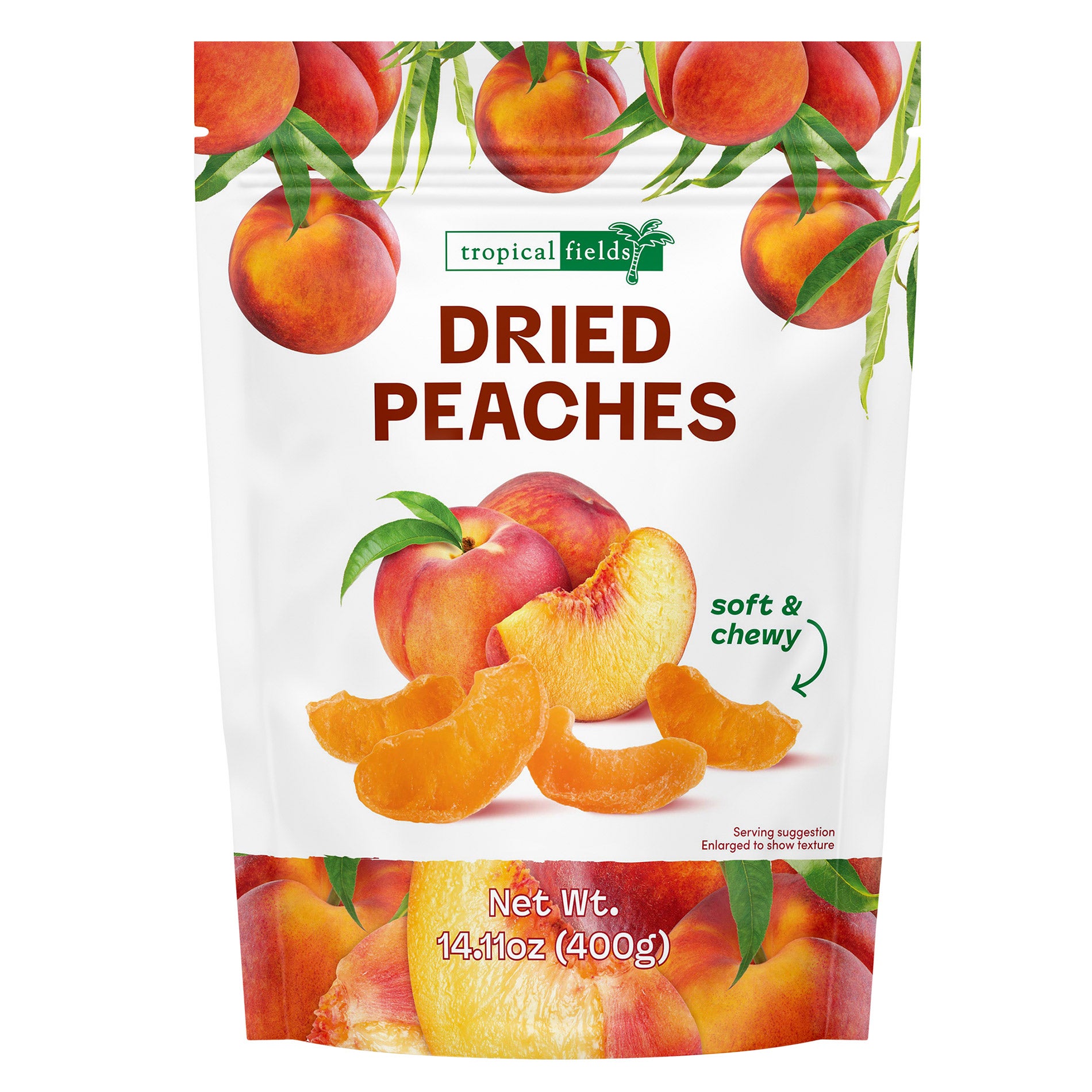 TROPICAL FIELDS DRIED PEACHES 14.11 OZ