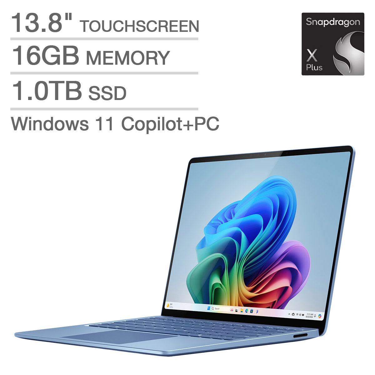 MICROSOFT 13.8¨ SURFACE LAPTOP COPILOT+PC SAPPHIRE