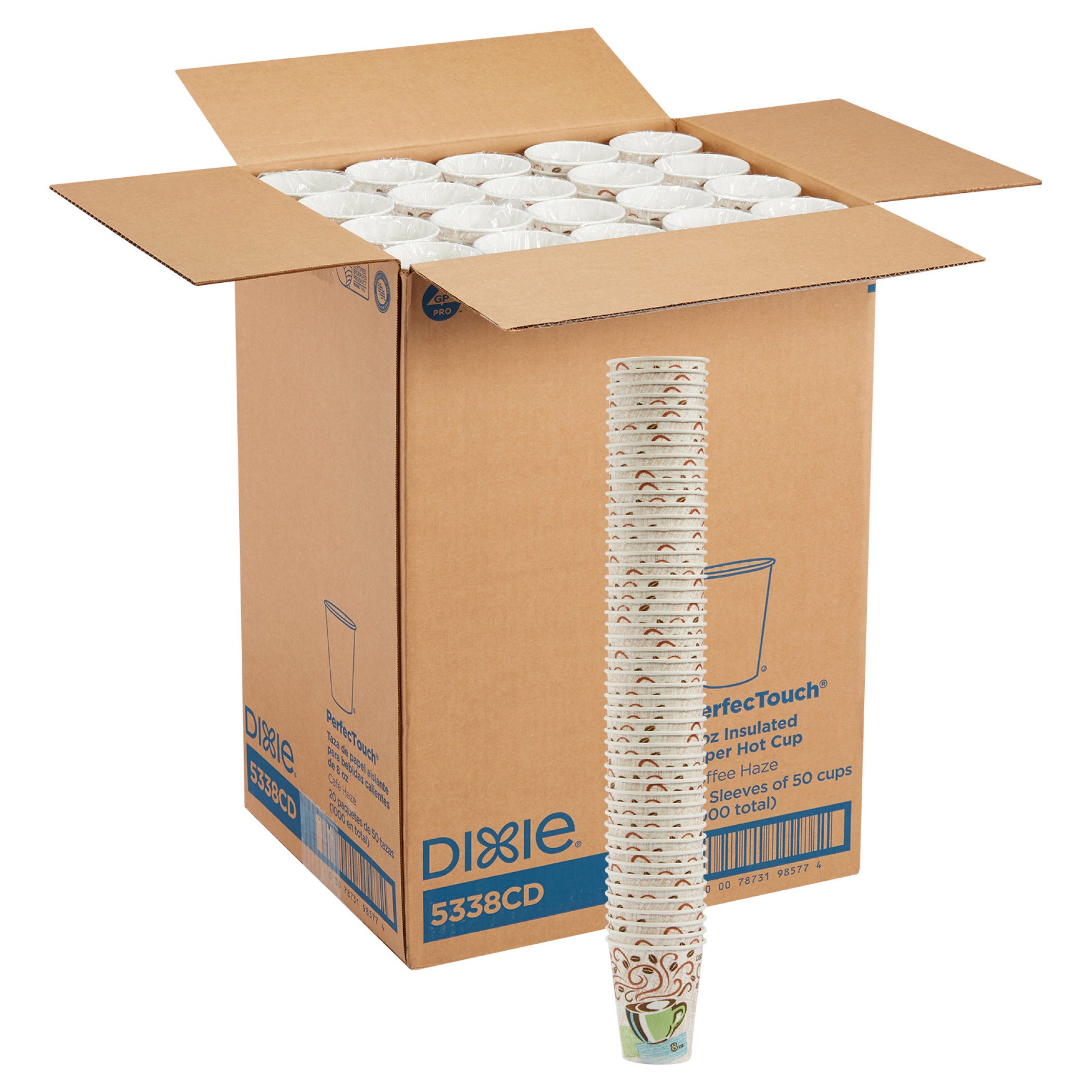 DIXIE 8 OZ HOT CUP 1000 CT DXE5338CD - Image 1