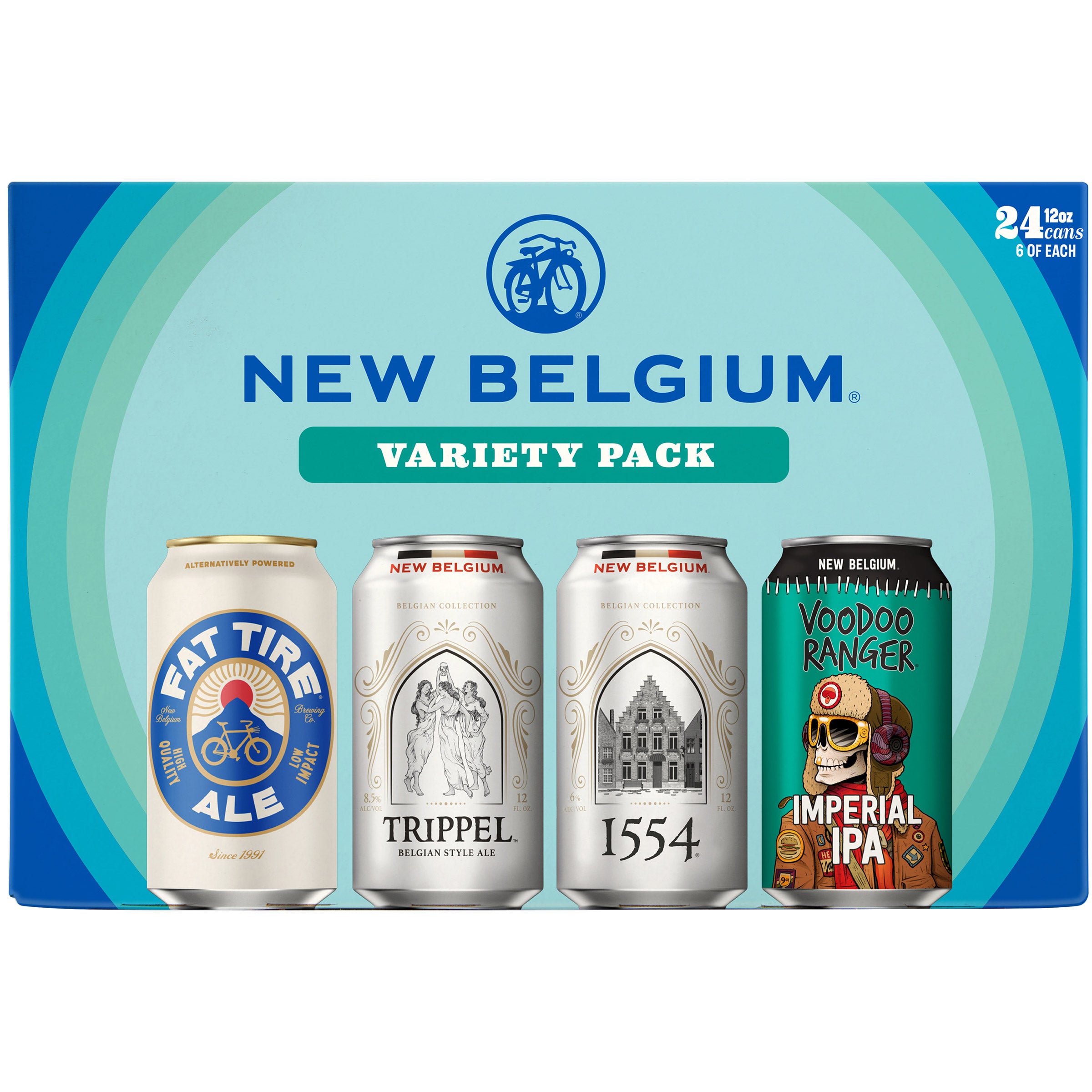 NEW BELGIUM BREWERY VARIETY PACK FT COLLINS CO 24/12OZ