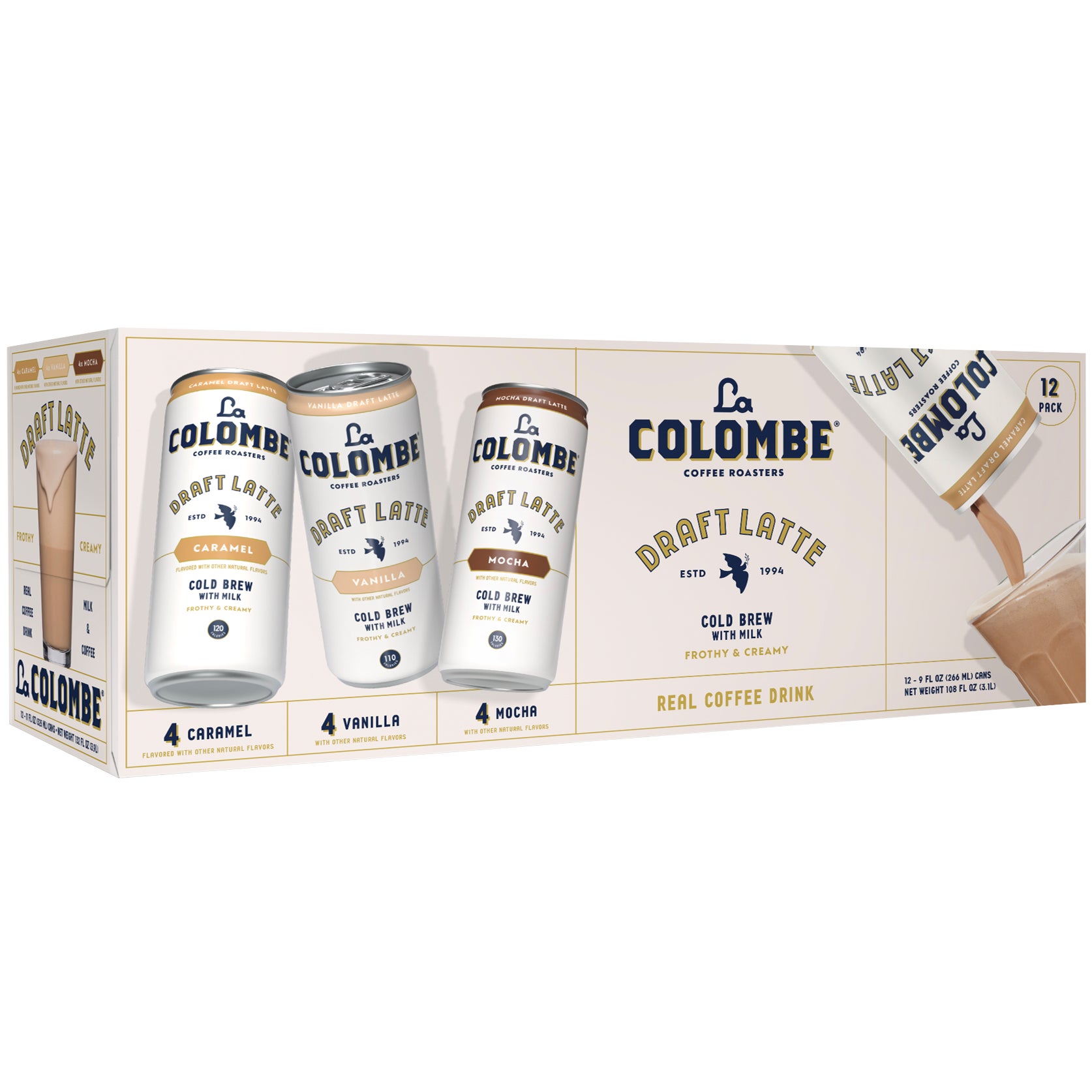 LA COLOMBE DRAFT LATTE VP 12/9 OUNCE CANS