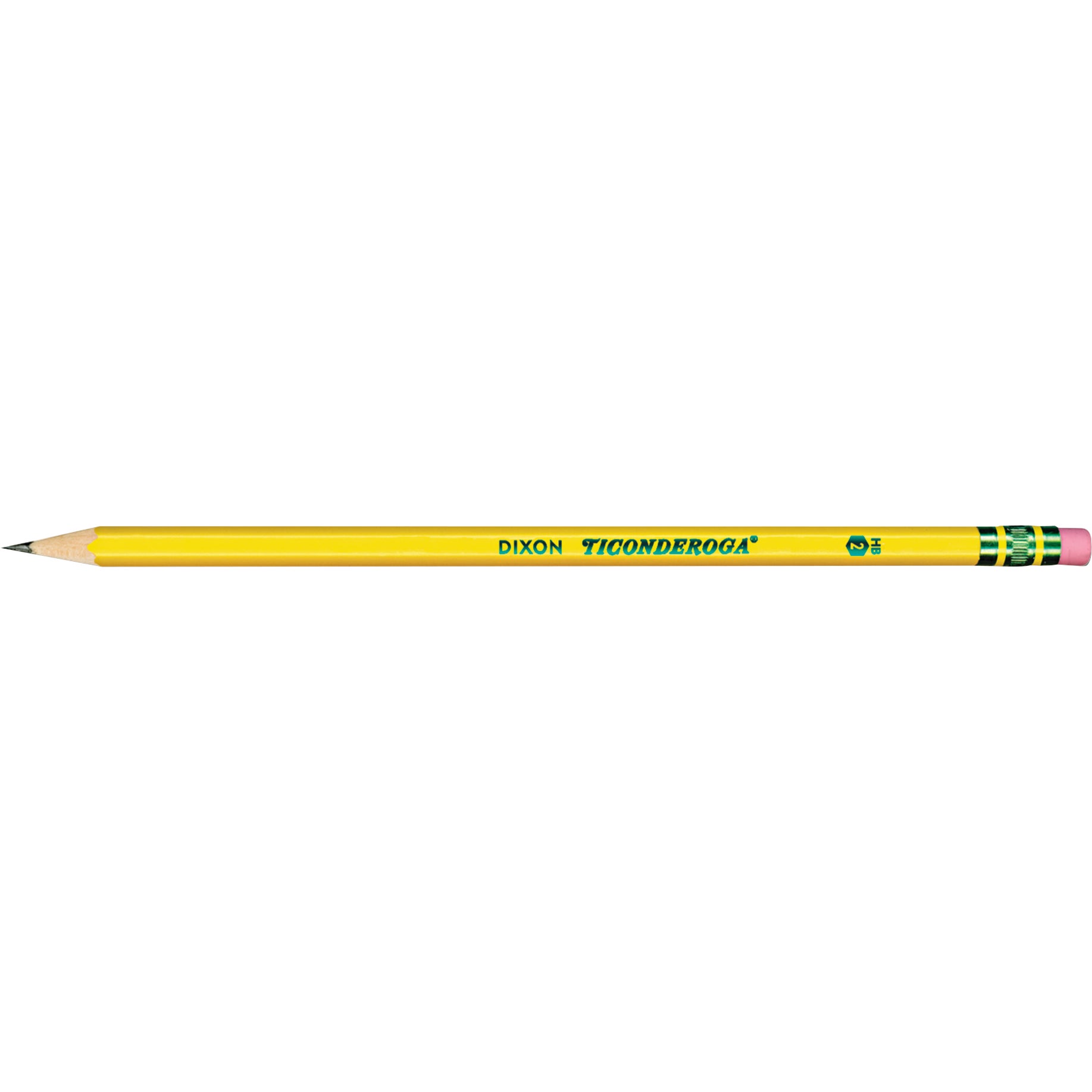 TICONDEROGA #2 PENCIL PRE-SHARPENED HB DIX13806KT 24CT YELLOW - Image 1