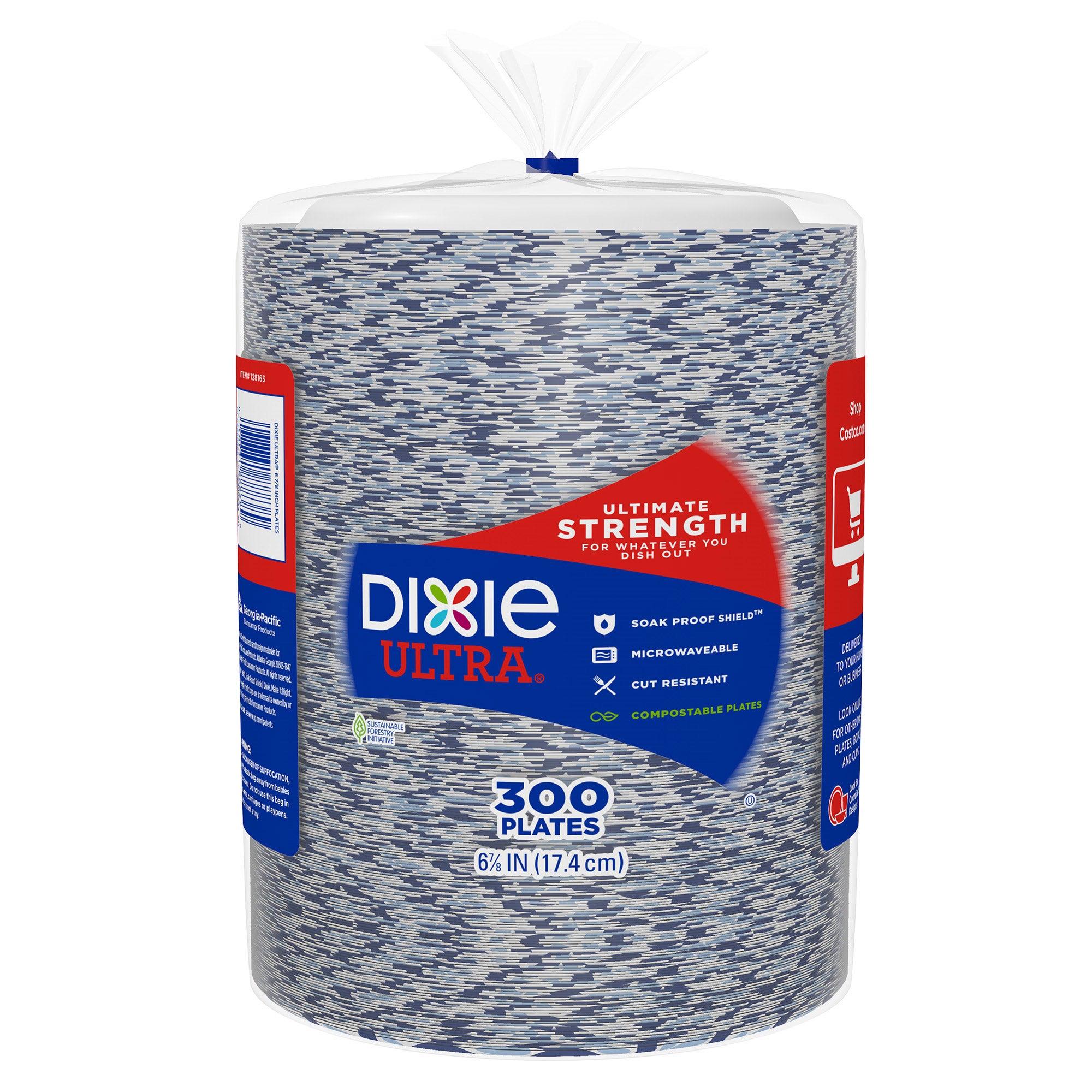 DIXIE 6 7/8¨ PAPER PLATE 300 COUNT - Image 1