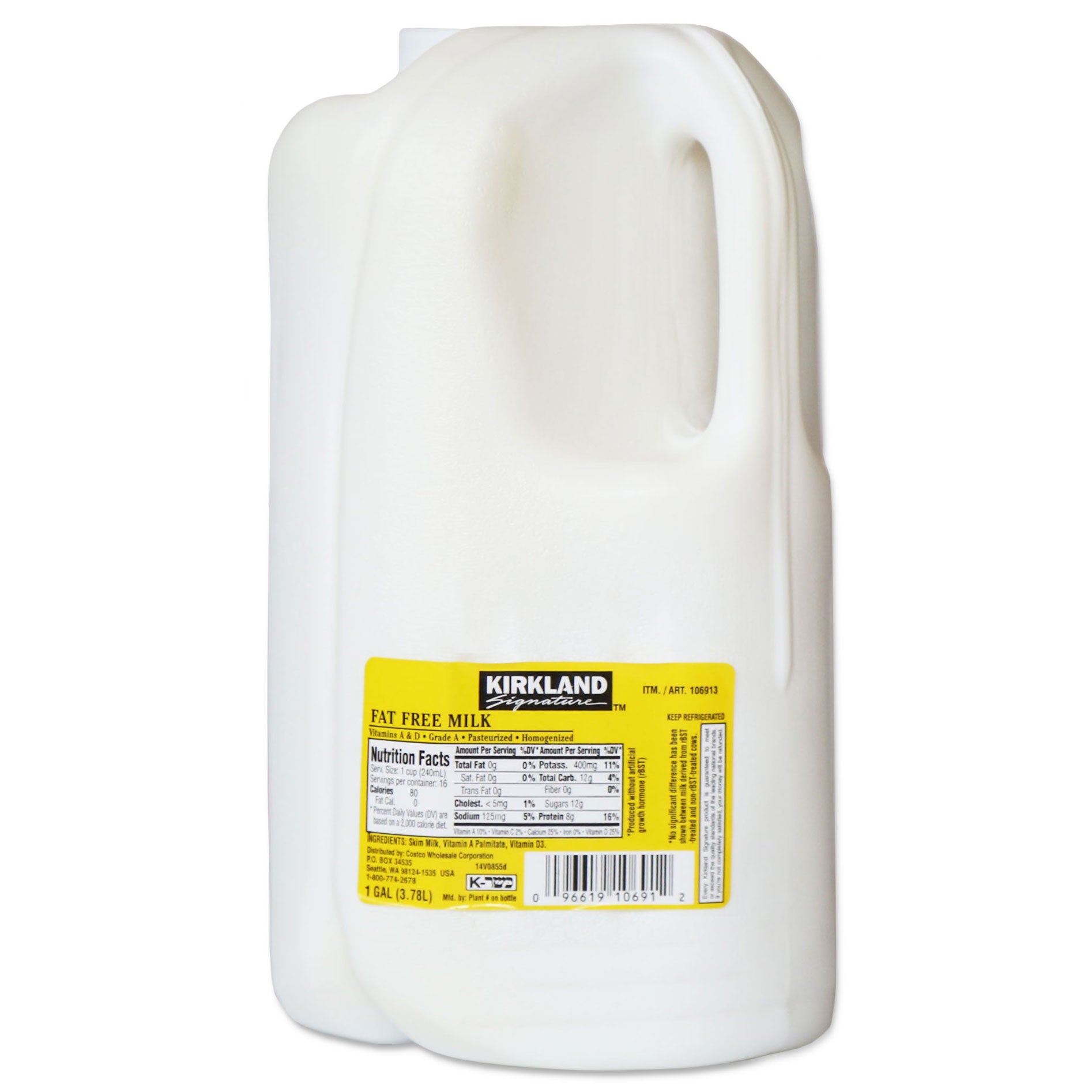 KIRKLAND SIGNATURE FAT FREE MILK ONE GALLON