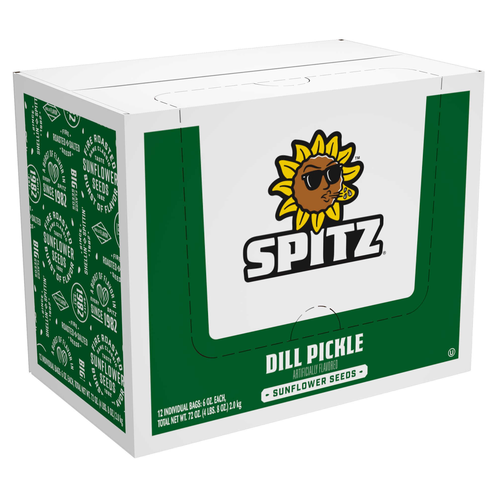 SPITZ SUNFLOWER DILL PICKLE SEEDS 12 CT/6 OZ