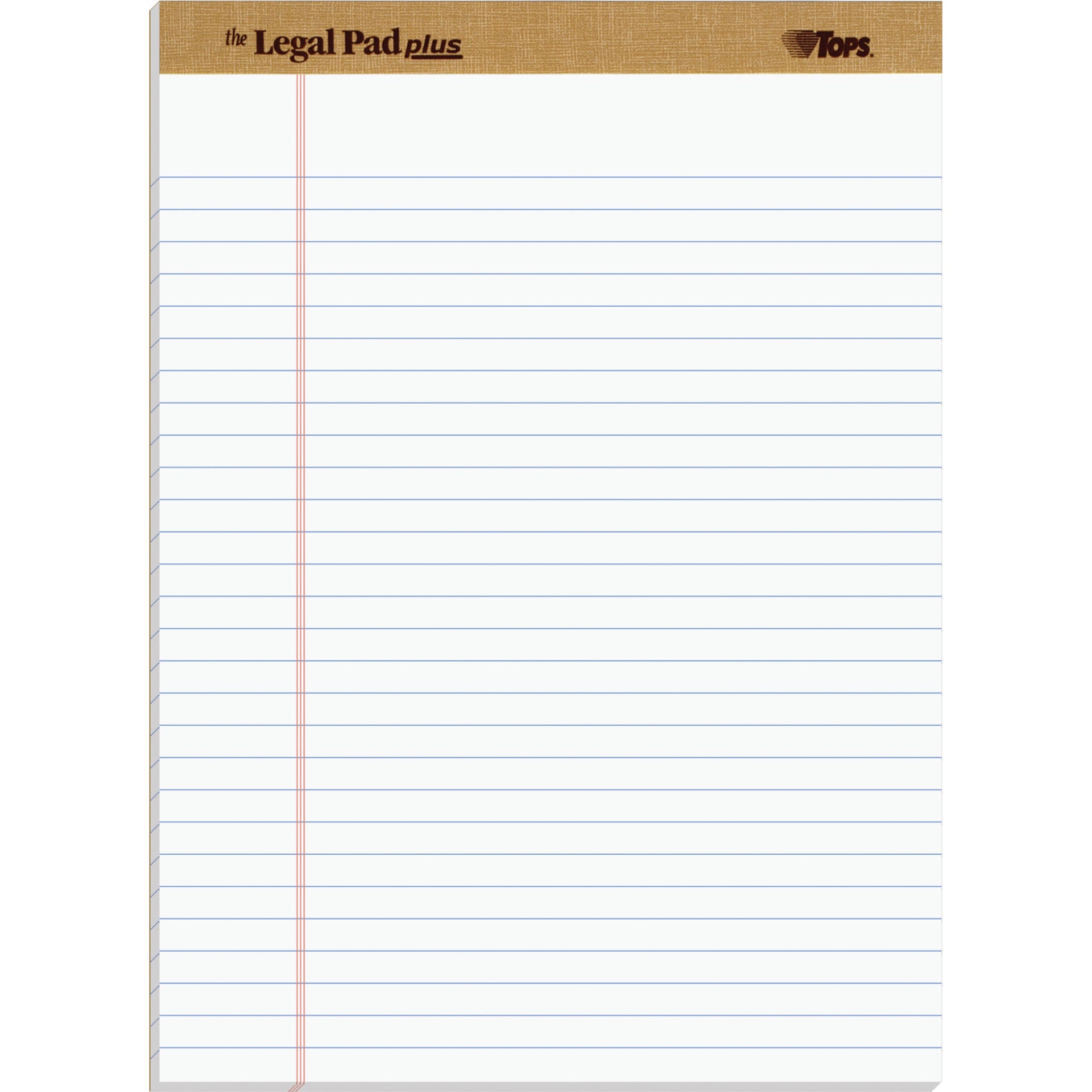 TOPS LEGAL PAD RULED, 8 1/2X11 3/4 TOP71533 WHITE - Image 1