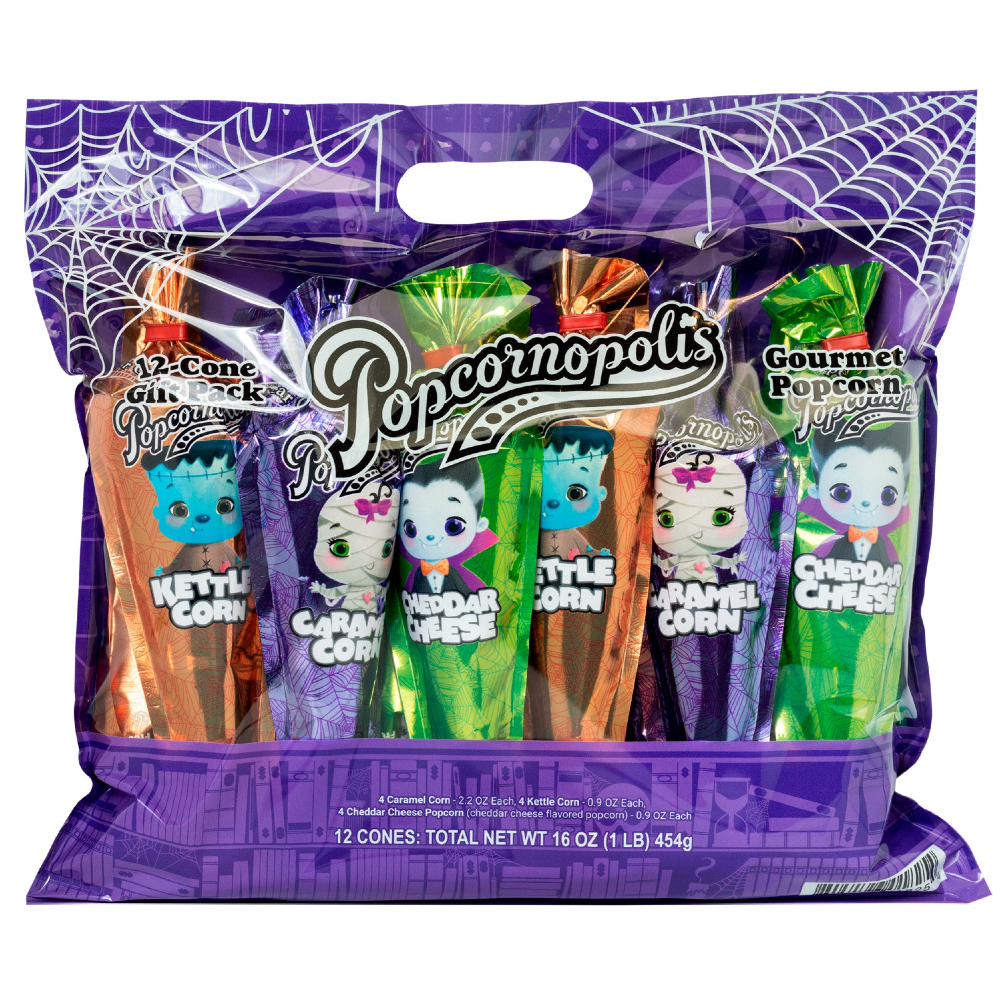 POPCORNOPOLIS HALLOWEEN MINI CONES 12 COUNT - Image 1
