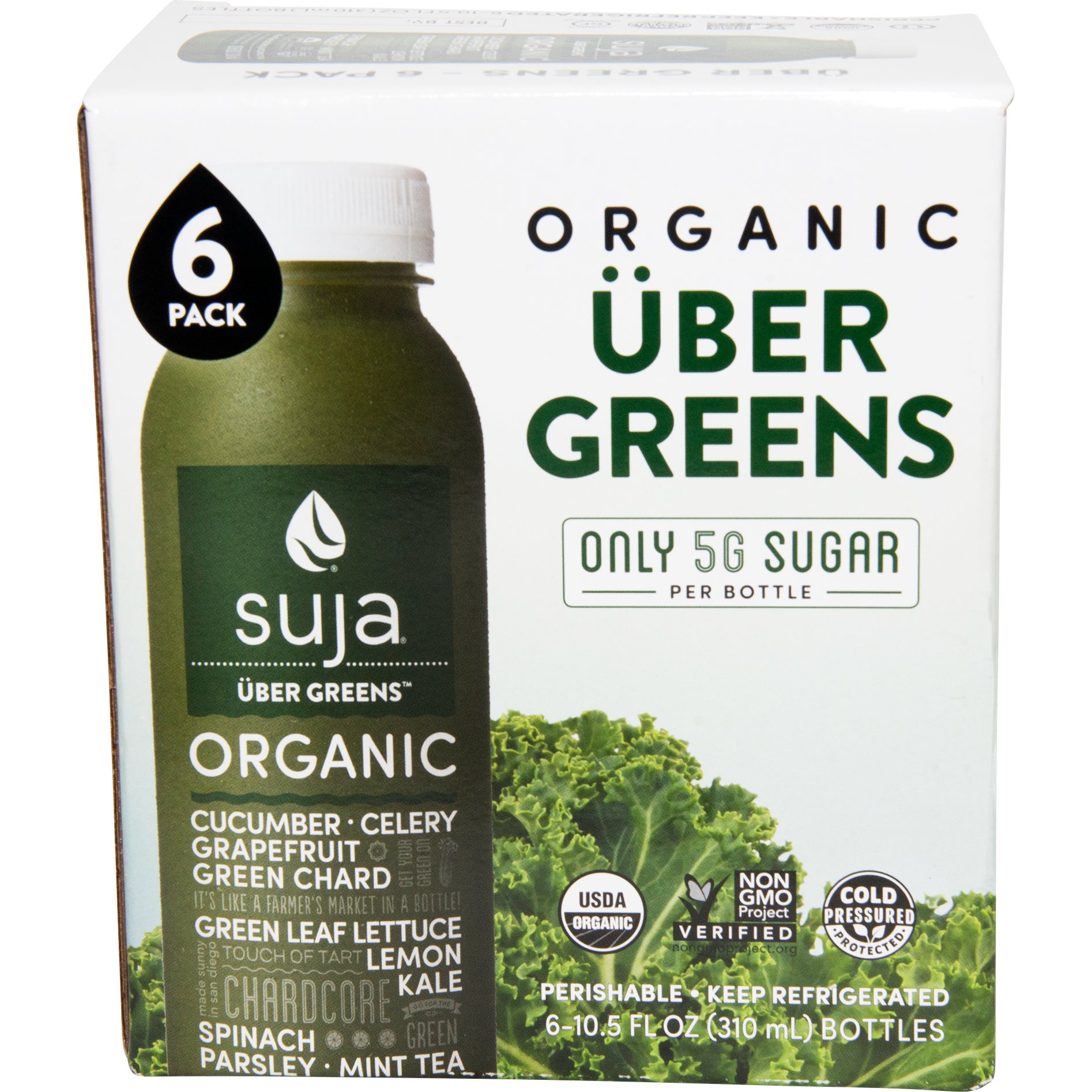SUJA ORGANIC UBER GREENS 6/10.5 OZ - Image 1