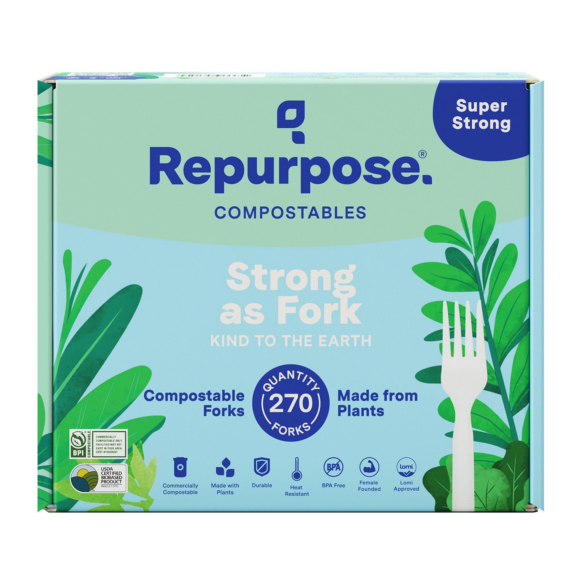 REPURPOSE COMPOSTABLE FORKS SET OF 270