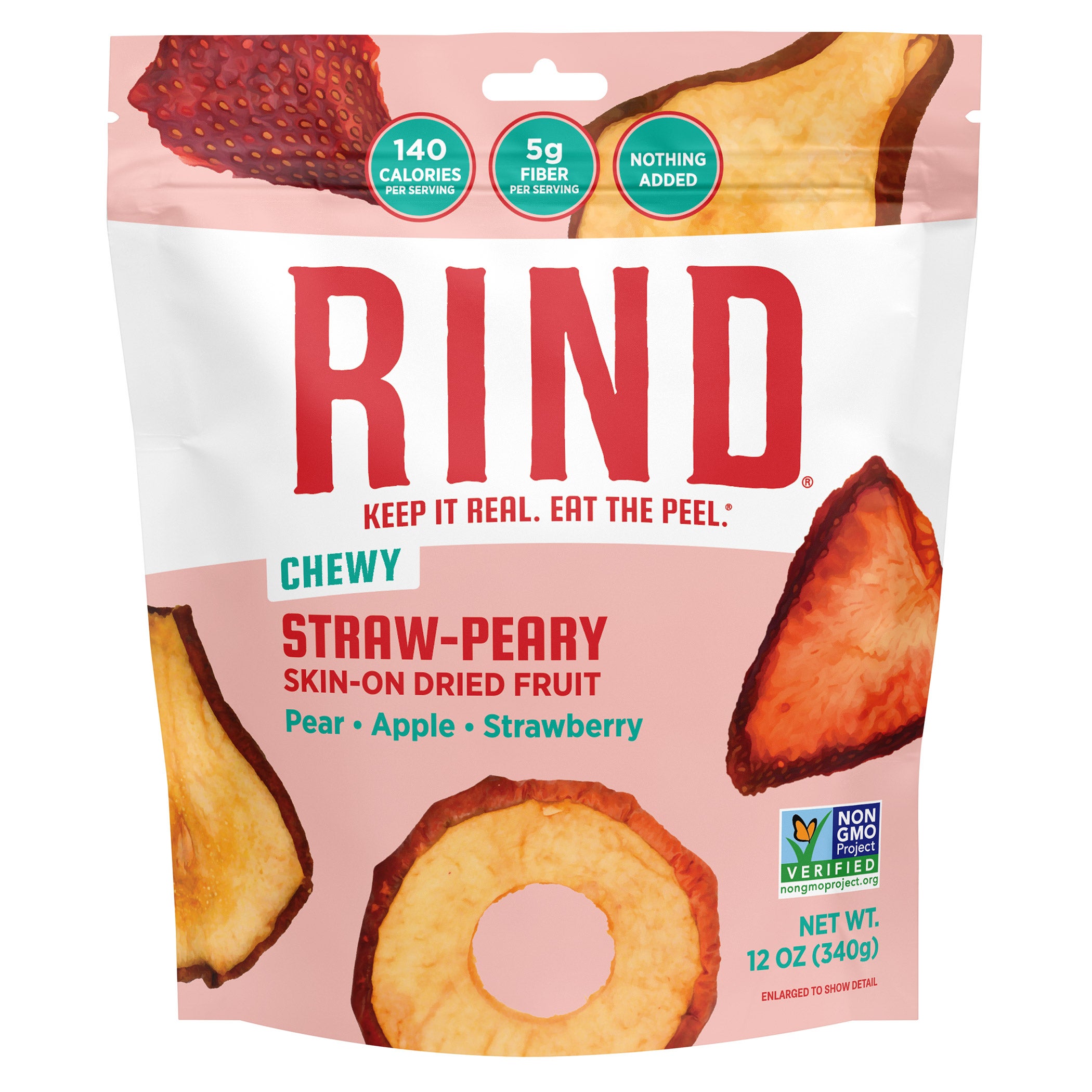 RIND STRAWPEARY DRIED FRUIT 12 OUNCE BAG