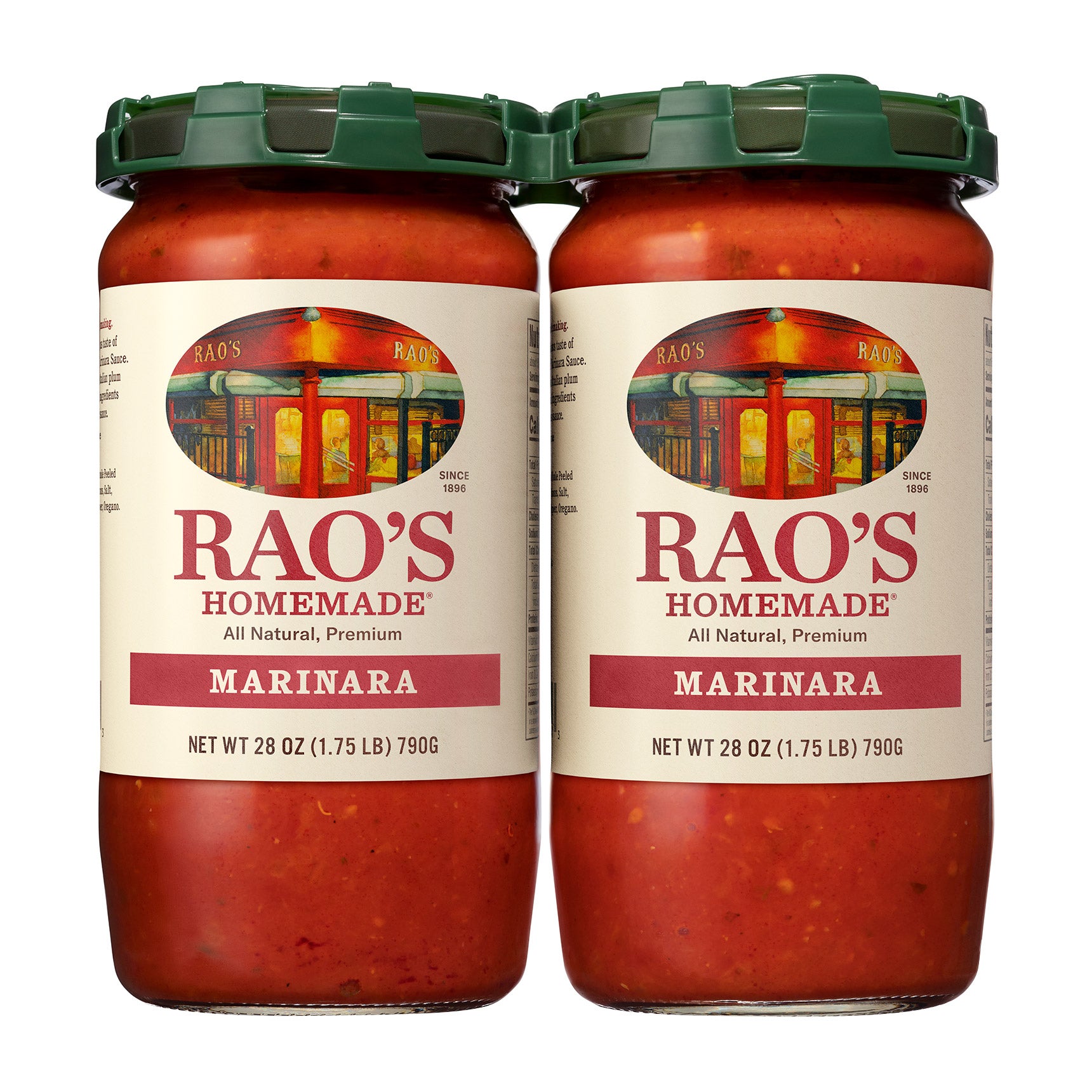 RAO'S HOMEMADE MARINARA 2/28 OUNCE JARS - Image 1