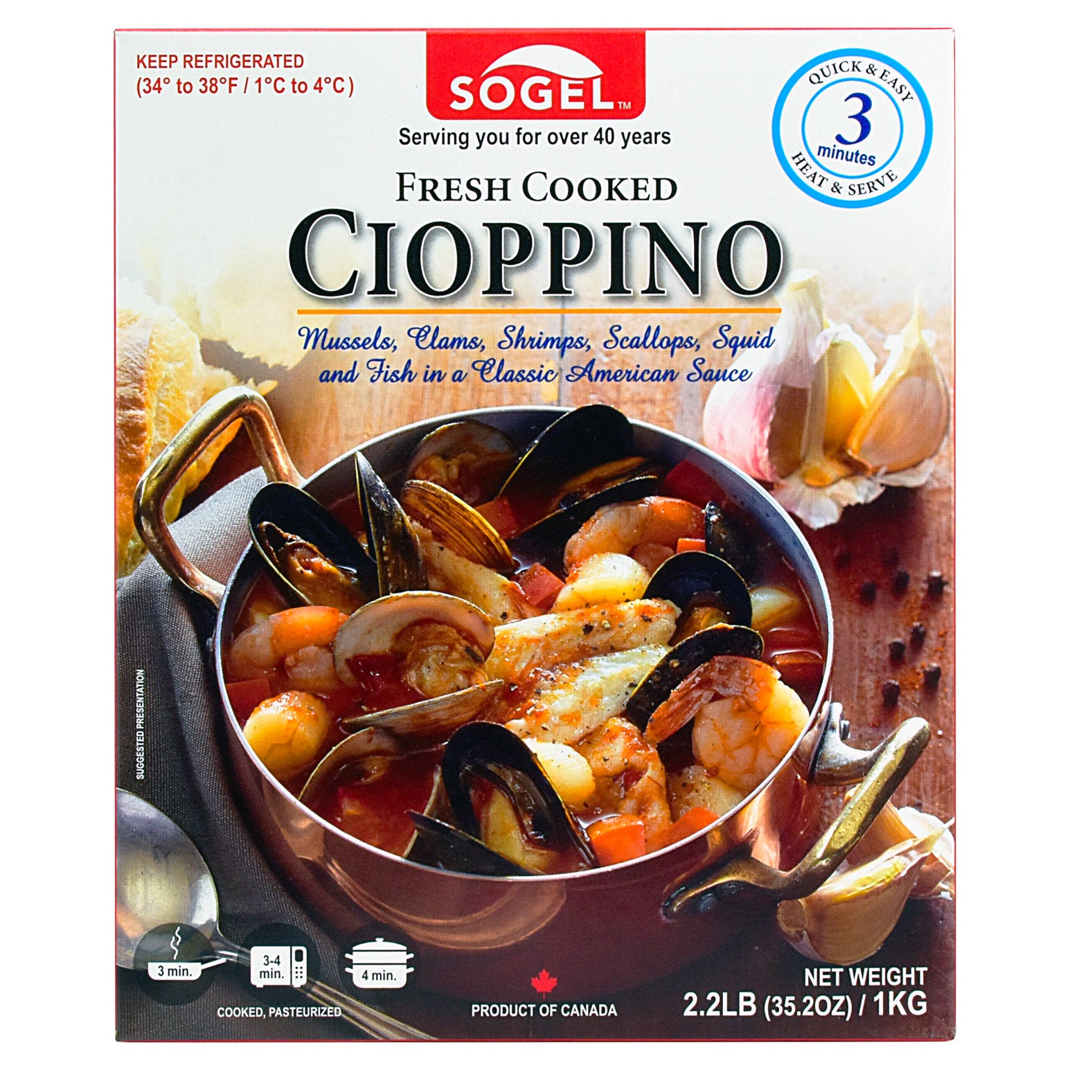 SOGEL FRESH COOKED CIOPPINO 35.2 OUNCE PACKAGE - Image 1