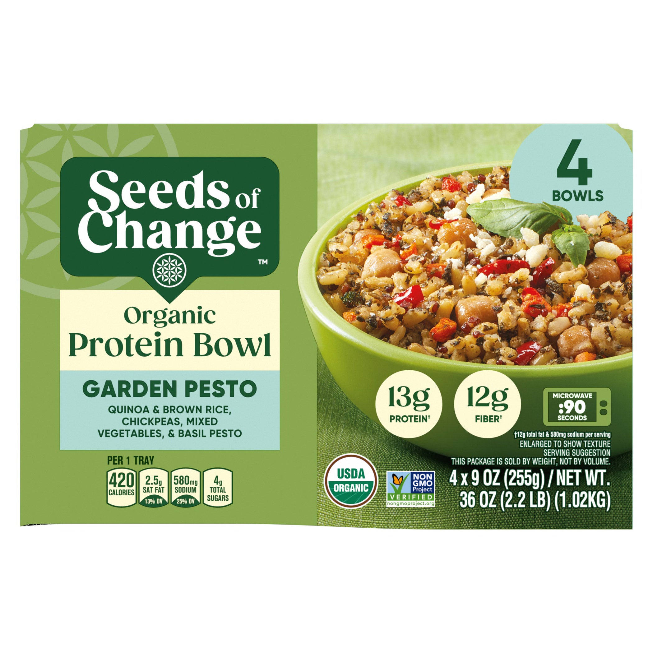 SEEDS OF CHANGE ORGANIC PESTO BOWL 4/9 OZ - Image 1