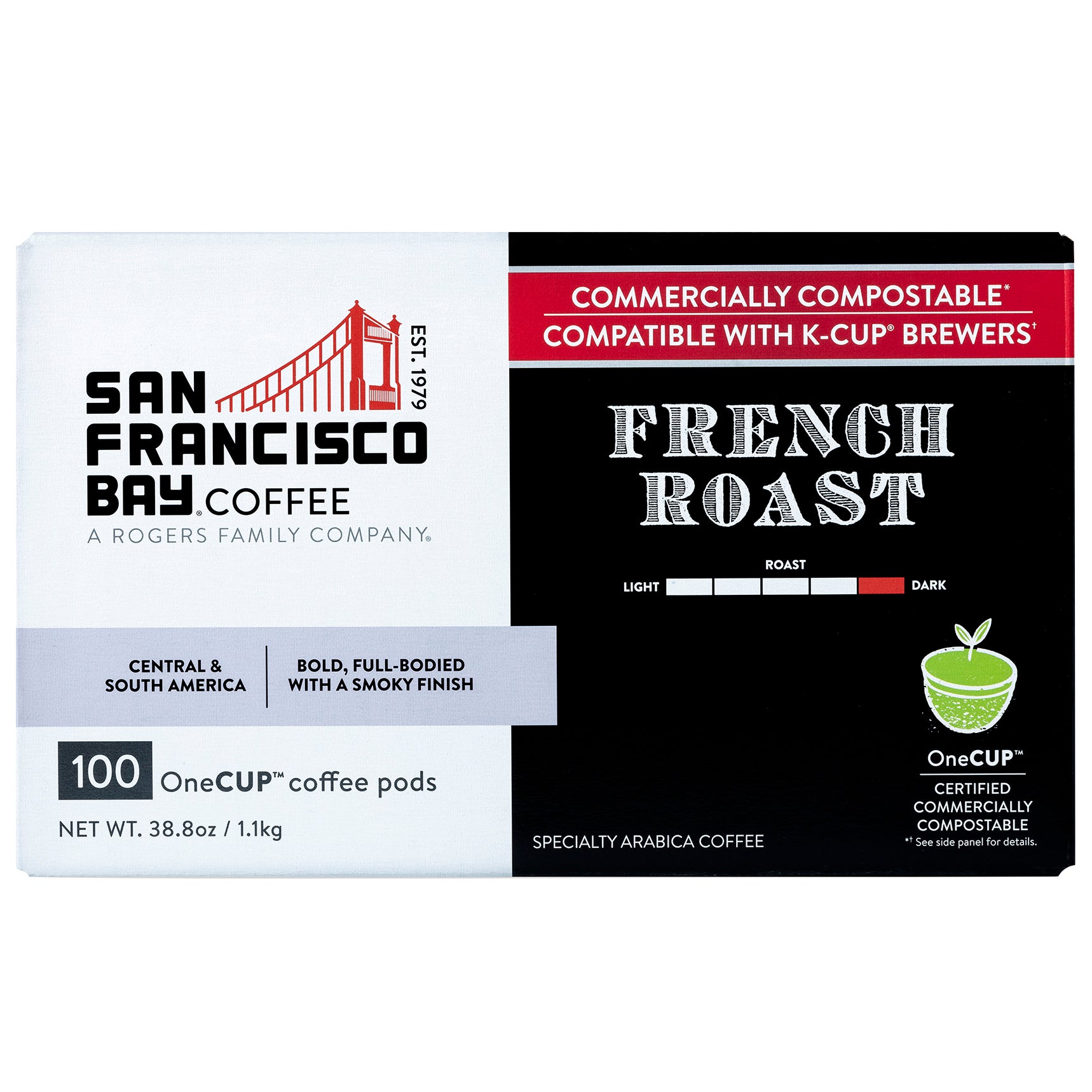 SAN FRANCISCO BAY FRENCH DARK ROAST 100 CT ONE CUP PODS - Image 1