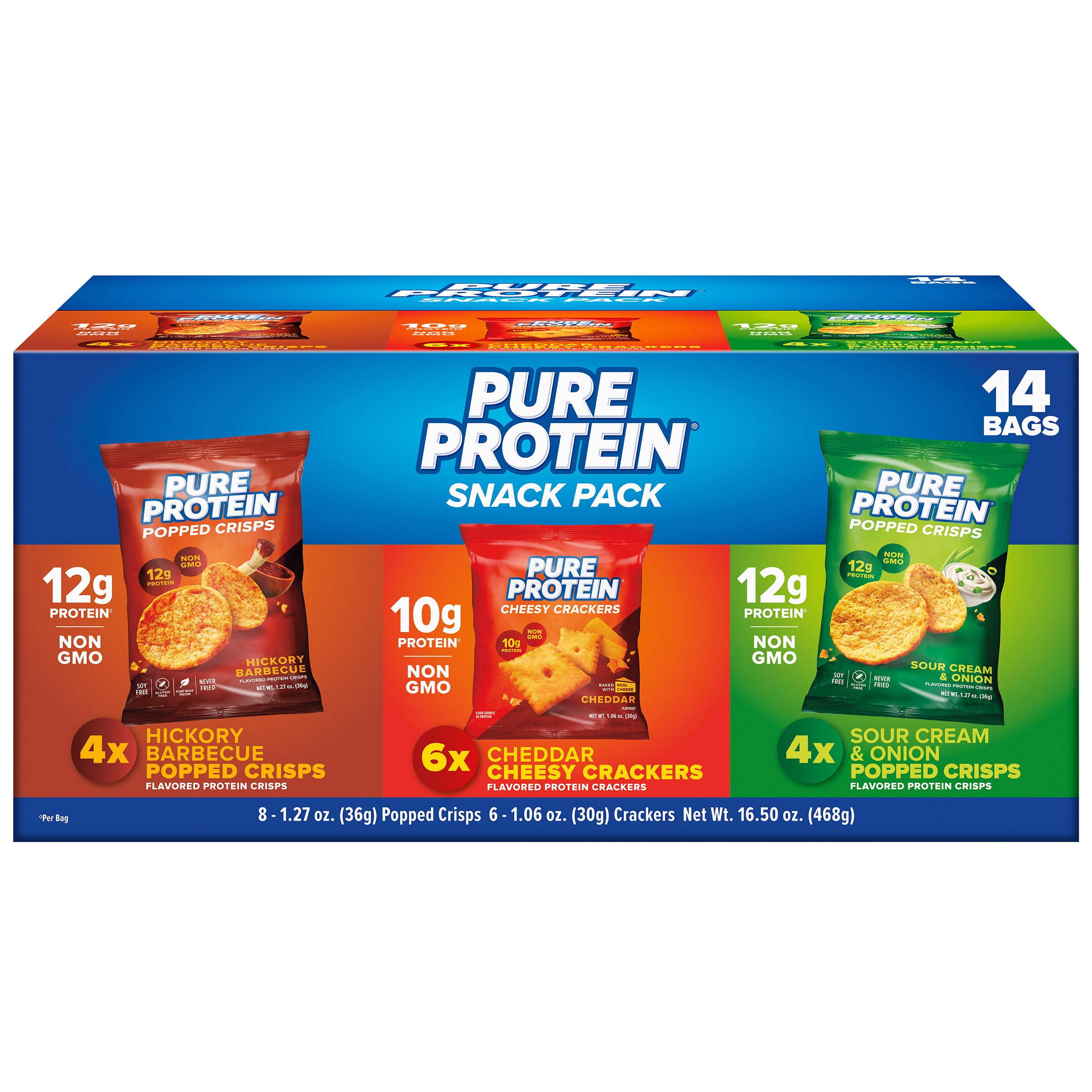 PURE PROTEIN SNACK PACK VARIETY 14 CT