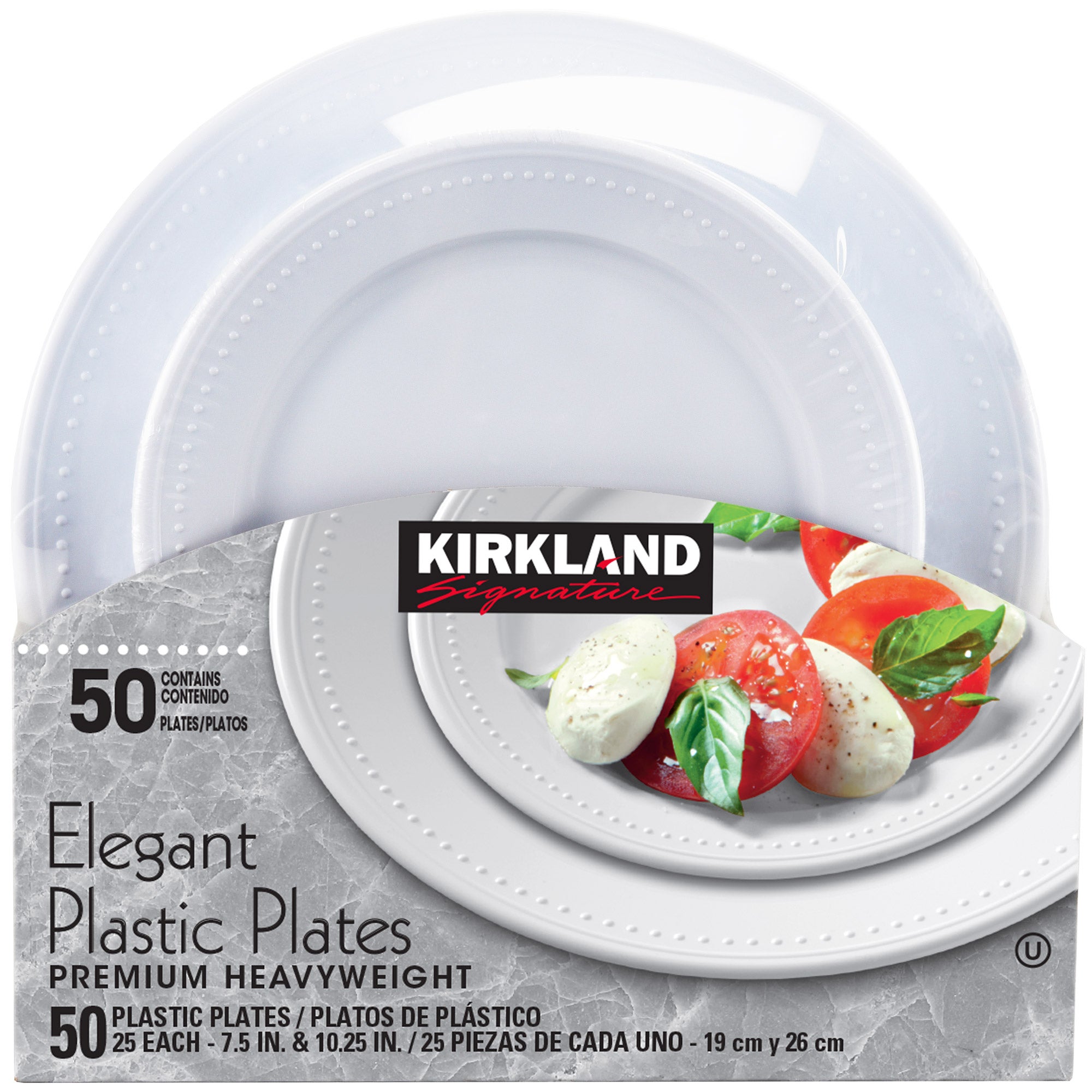 KIRKLAND SIGNATURE ELEGANT PLATE PACK 50 COUNT - Image 1