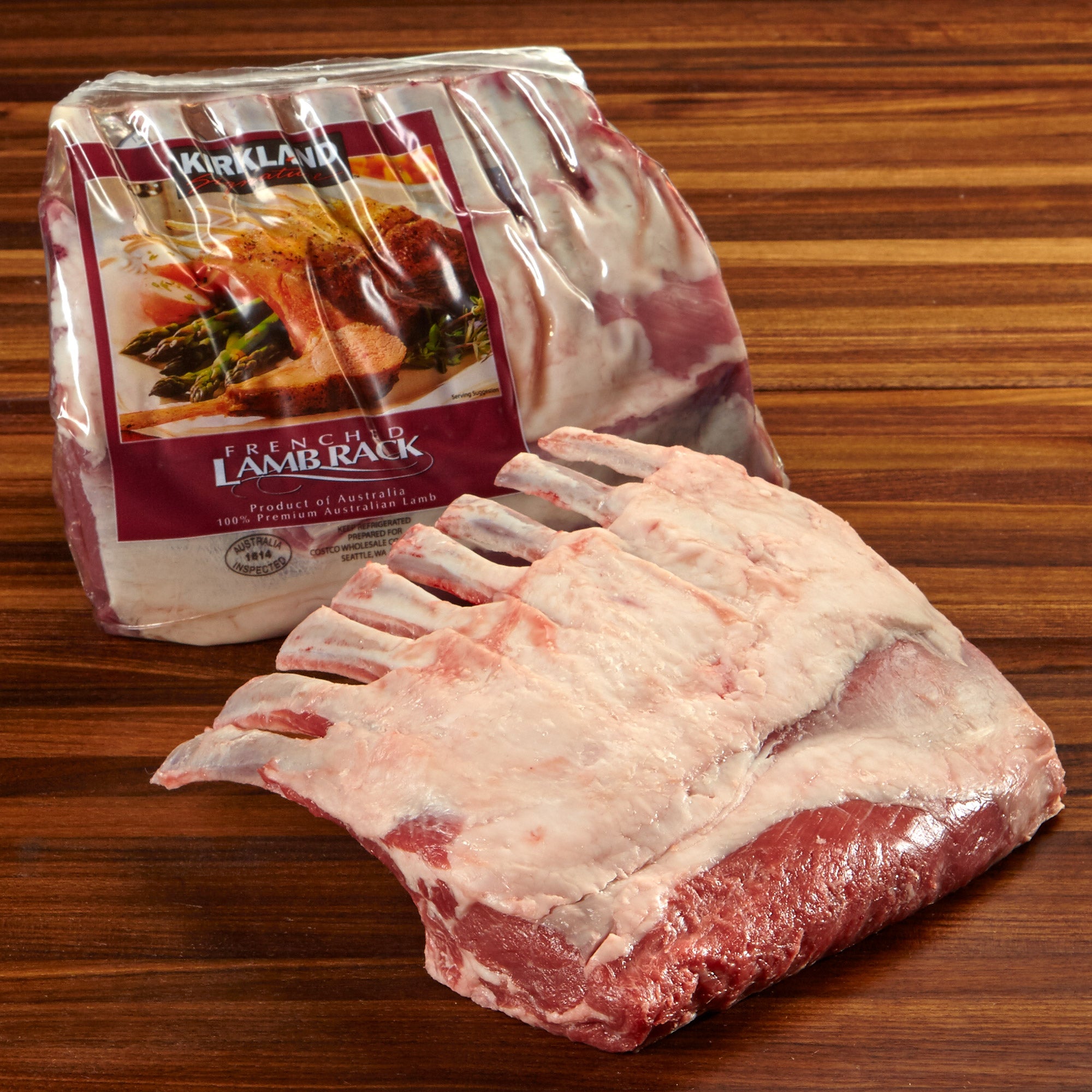 LAMB RIB ROAST (RACK) IMPORTED AUSTRALIAN PER LB