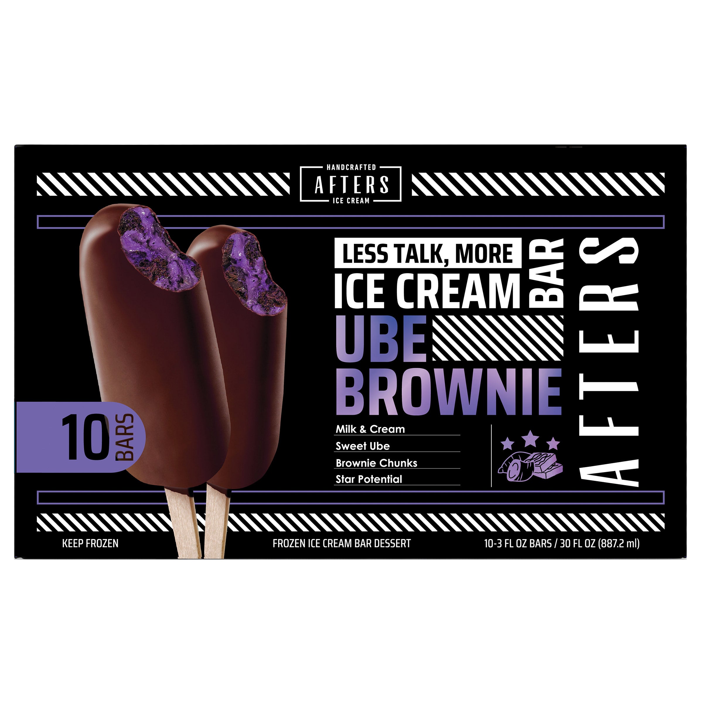 AFTERS ICE CREAM BAR CHOCOLATE UBE BROWNIE 10 / 3 OZ