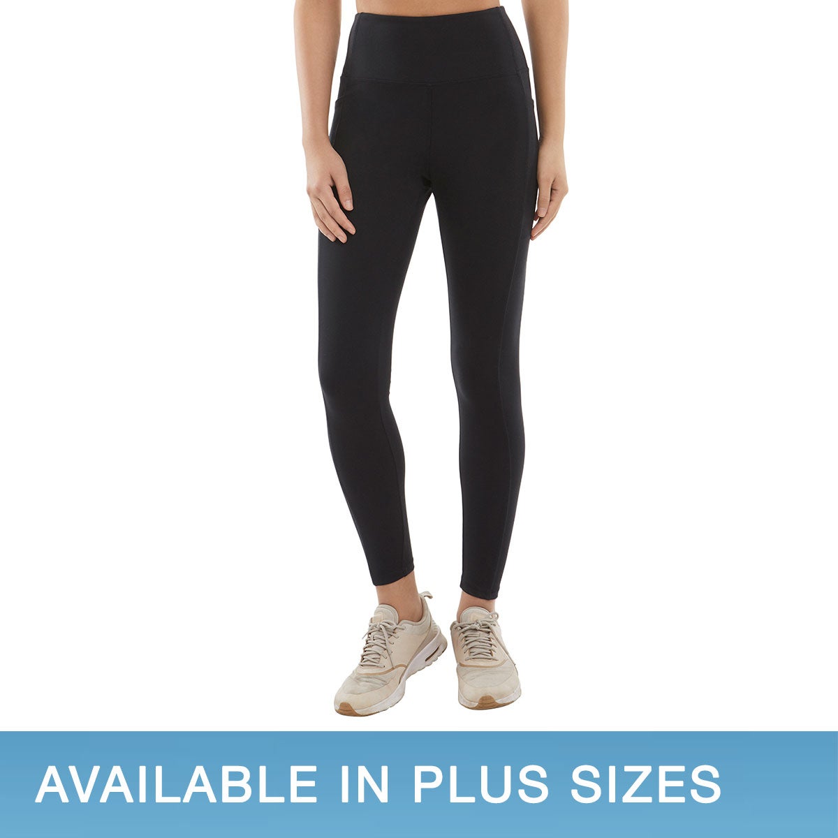 DANSKIN LADIES 7/8 BRUSHED TIGHT W/SIDE POCKETS - Image 1