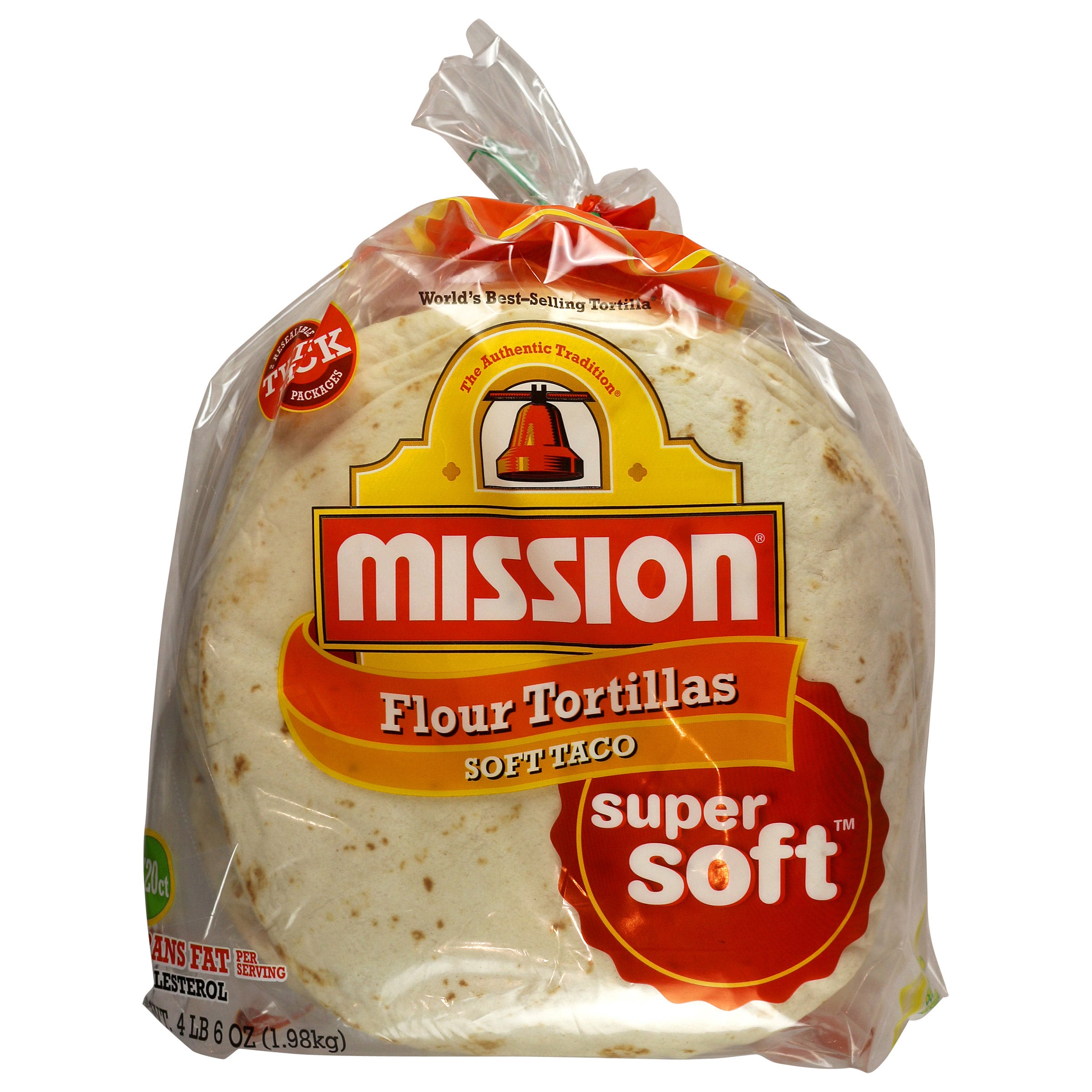 MISSION 8¨ FLOUR TORTILLAS 2/20 CT (4.3 LBS)