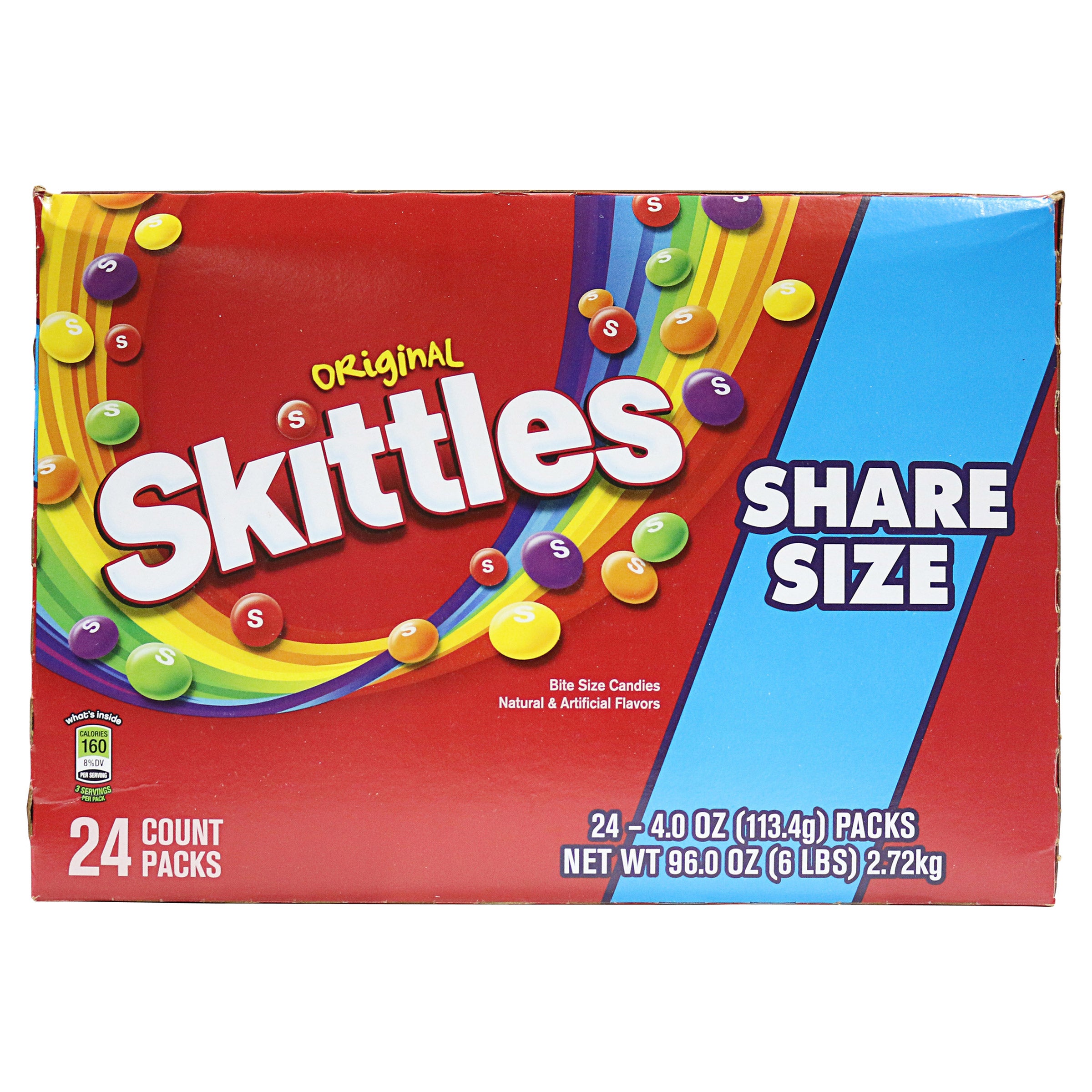 SKITTLES ORIGINAL SHARE SIZE 24 CT/4 OZ