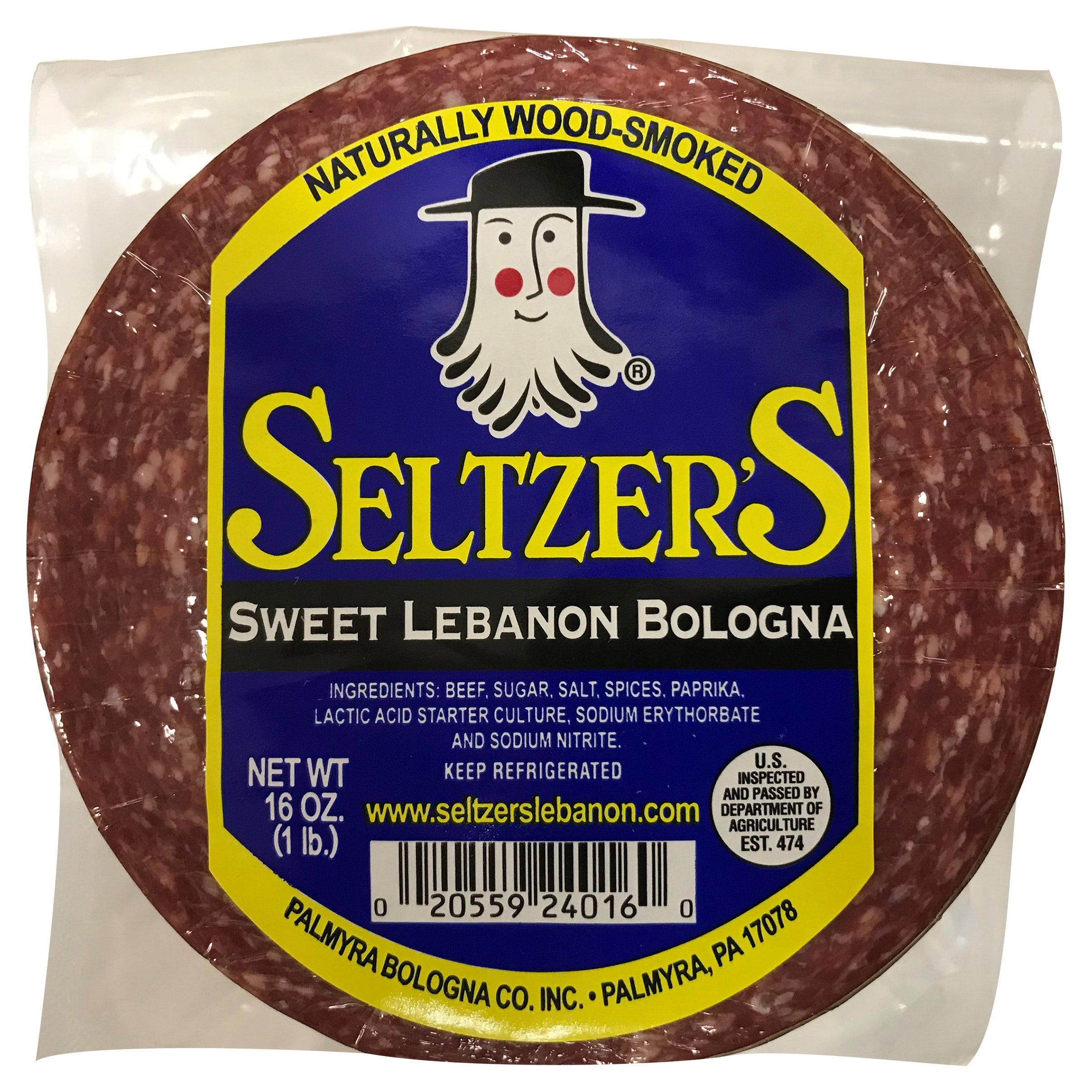SELTZER'S SWEET LEBANON BOLOGNA 32 OZ (2 LBS)