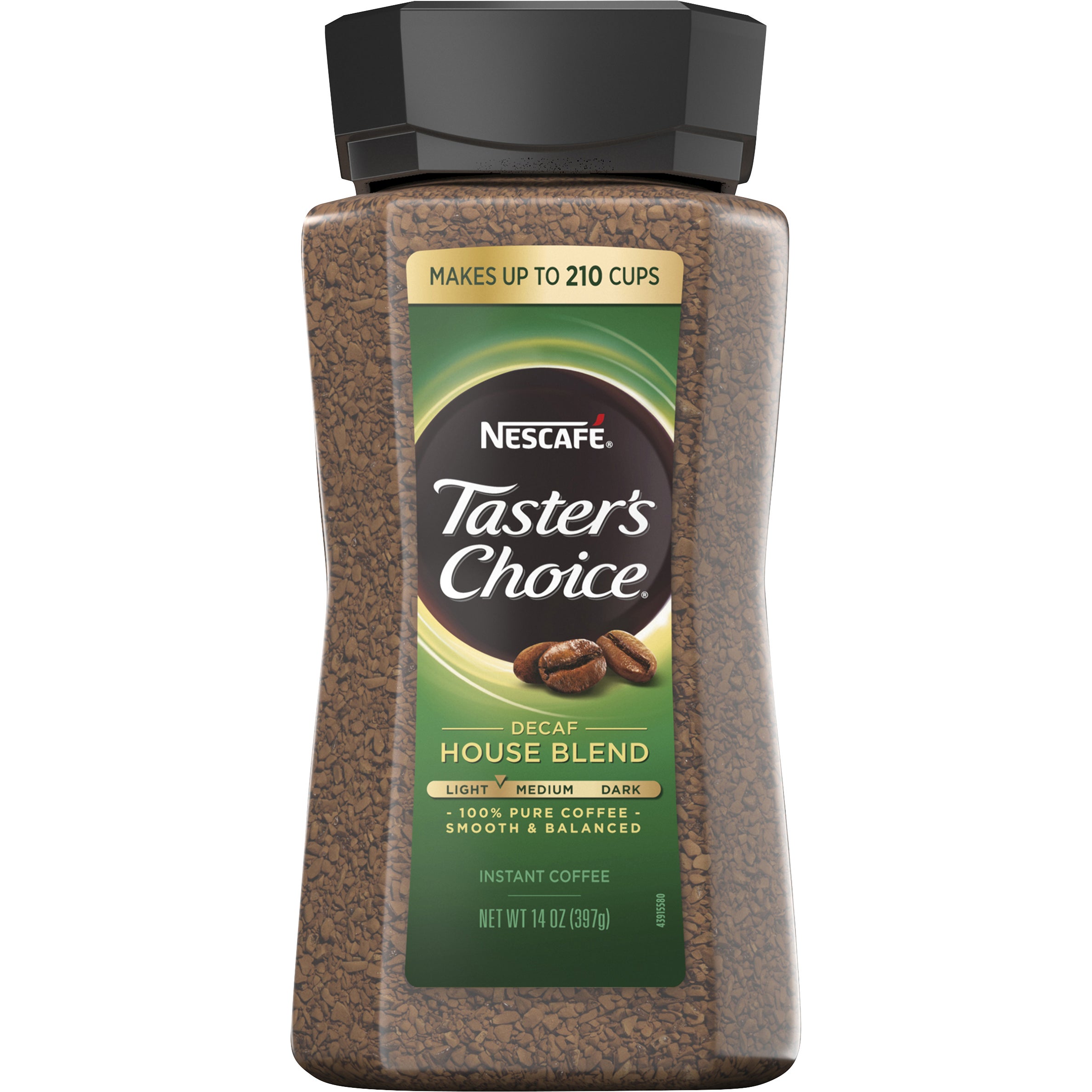 TASTER'S CHOICE INSTANT DECAF COFFEE 14 OZ - Image 1