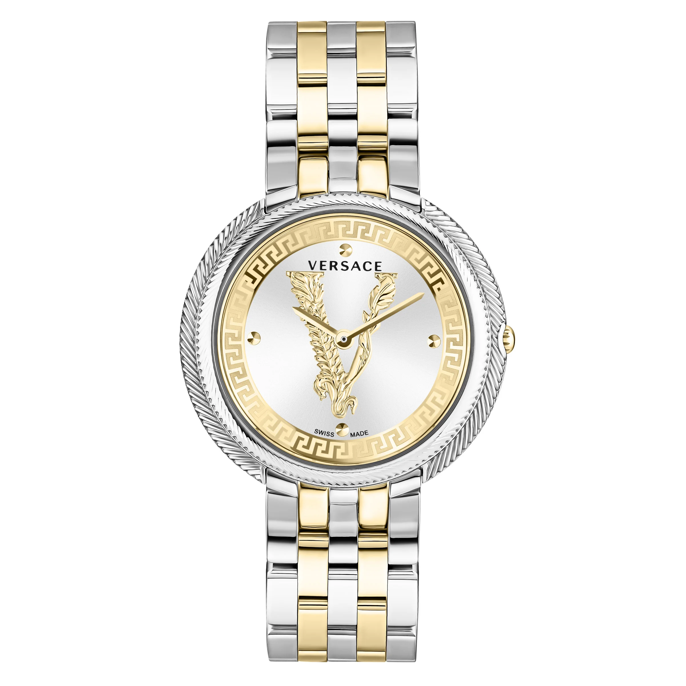 VERSACE THEA 38MM SILVER SUNRAY DIAL WOMENS QUARTZ WATCH - Image 1