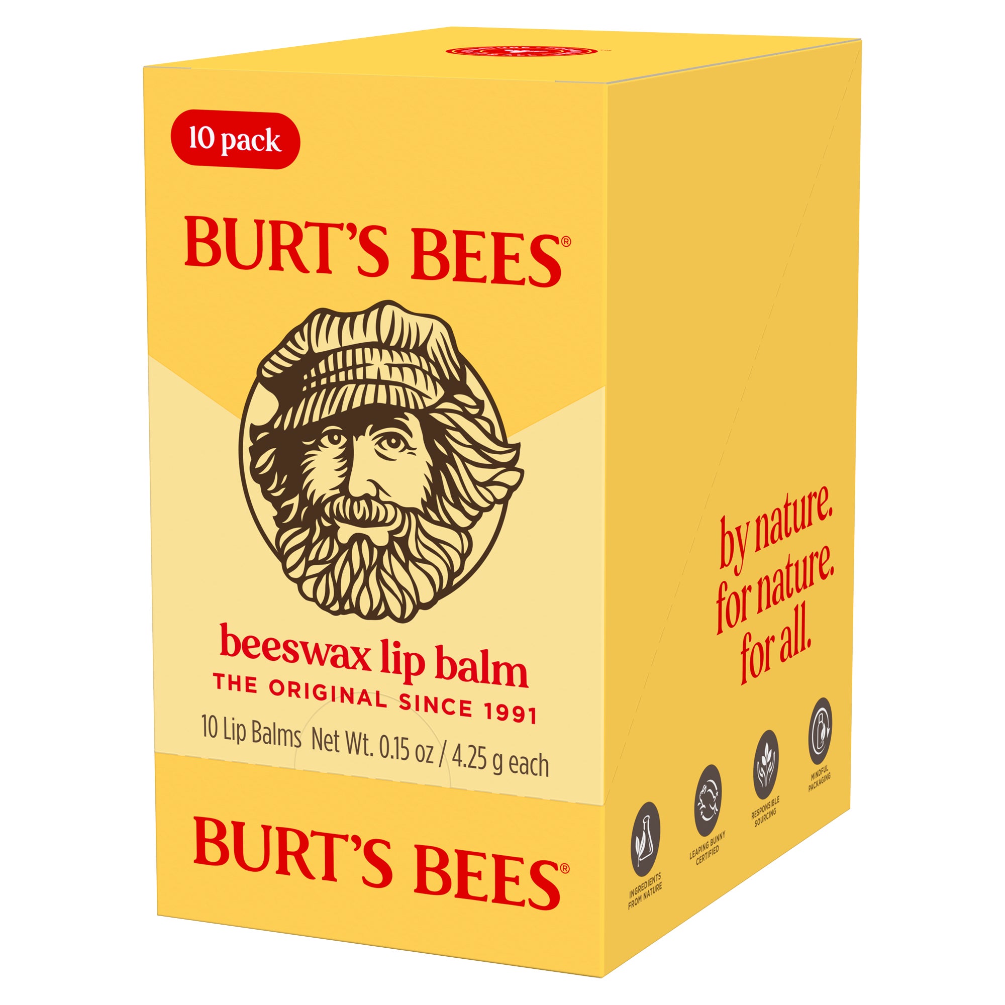 BURT'S BEES LIP BALM BLISTER 10X 0.15OZ - Image 1