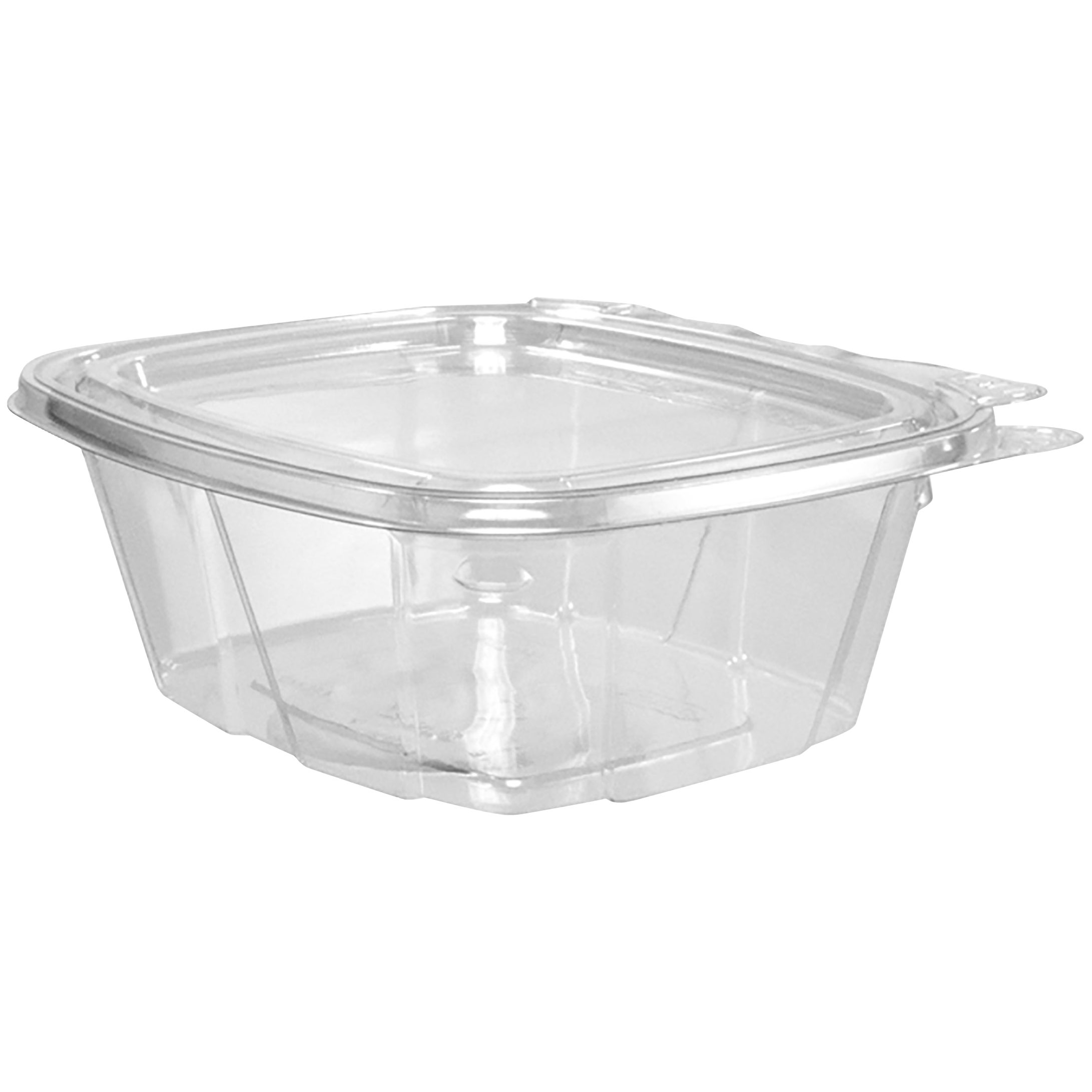 DART CLEAR HINGED FLAT LID CONTAINER 200/16 OZ - Image 1