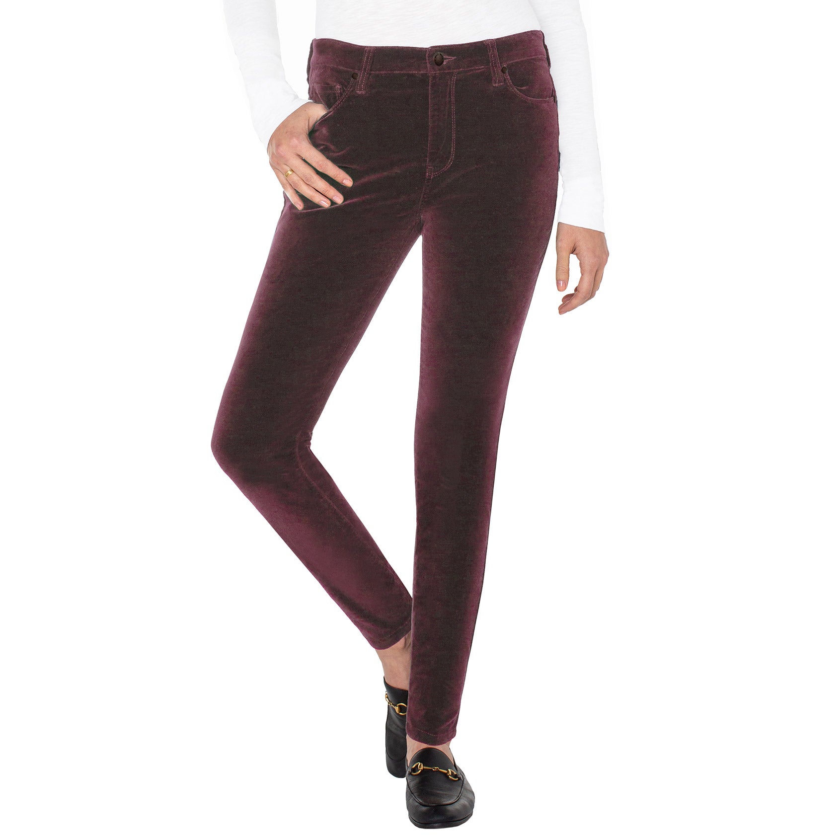 WELL WORN LADIES VELVET PANT - Image 1