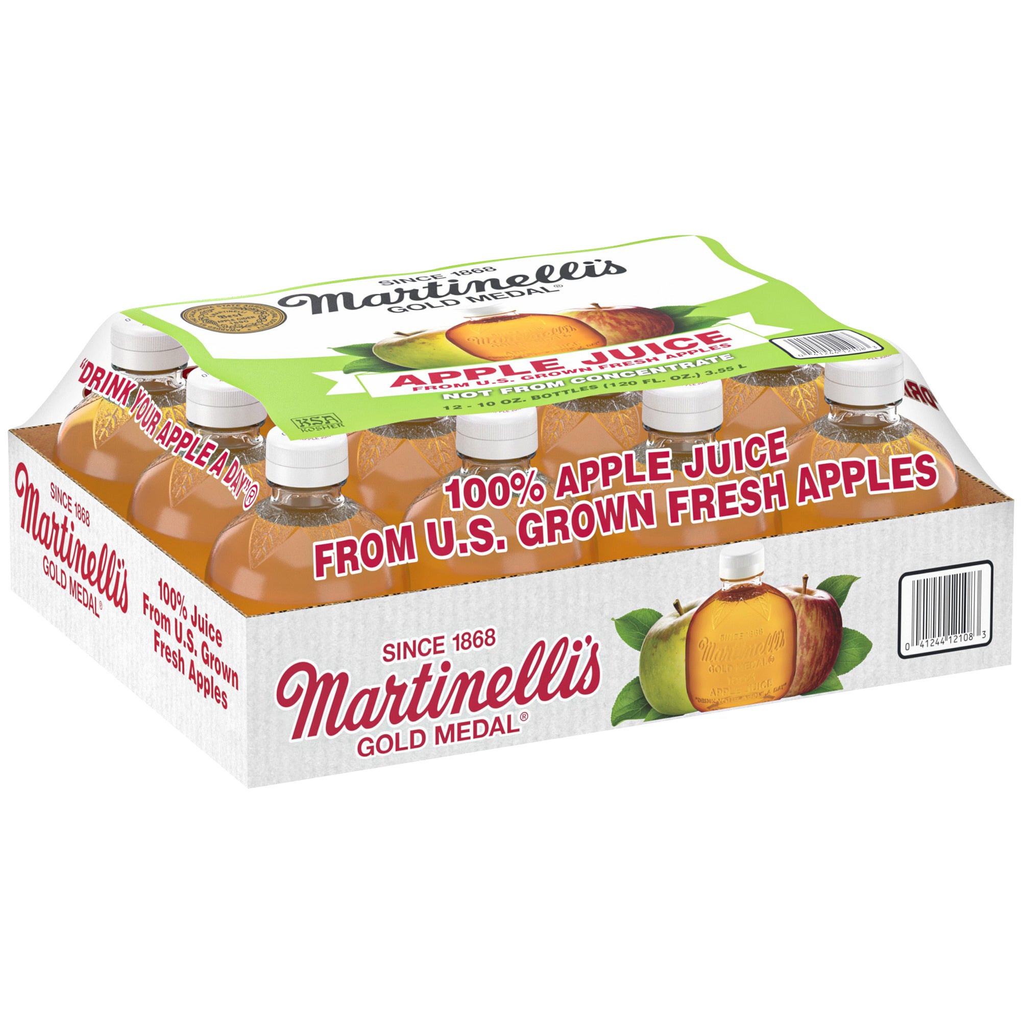 MARTINELLI'S APPLE JUICE 12/10 FL OZ (3.75 QTS) - Image 1