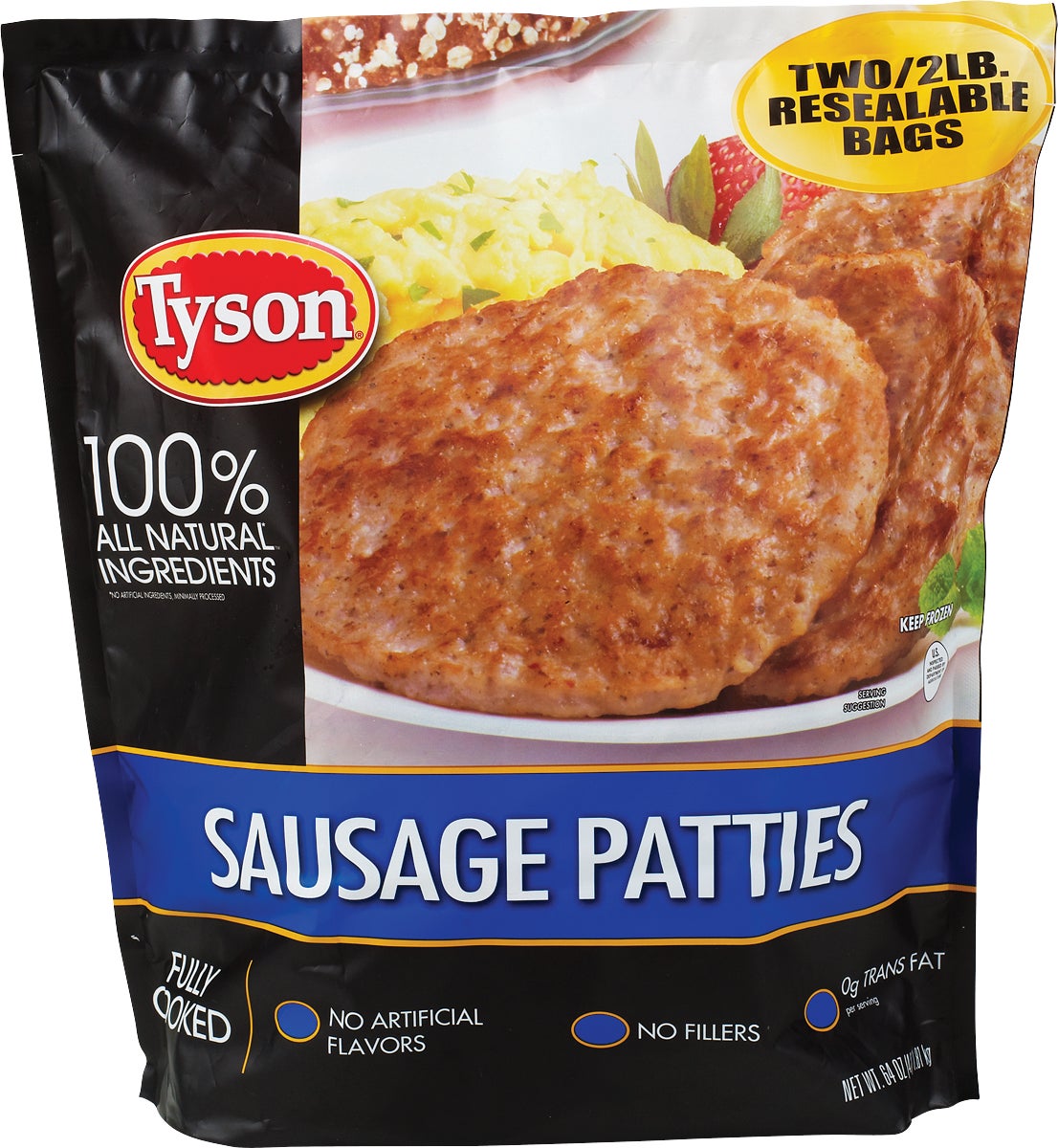 TYSON SAUSAGE PATTIES 4 POUNDS - Image 1