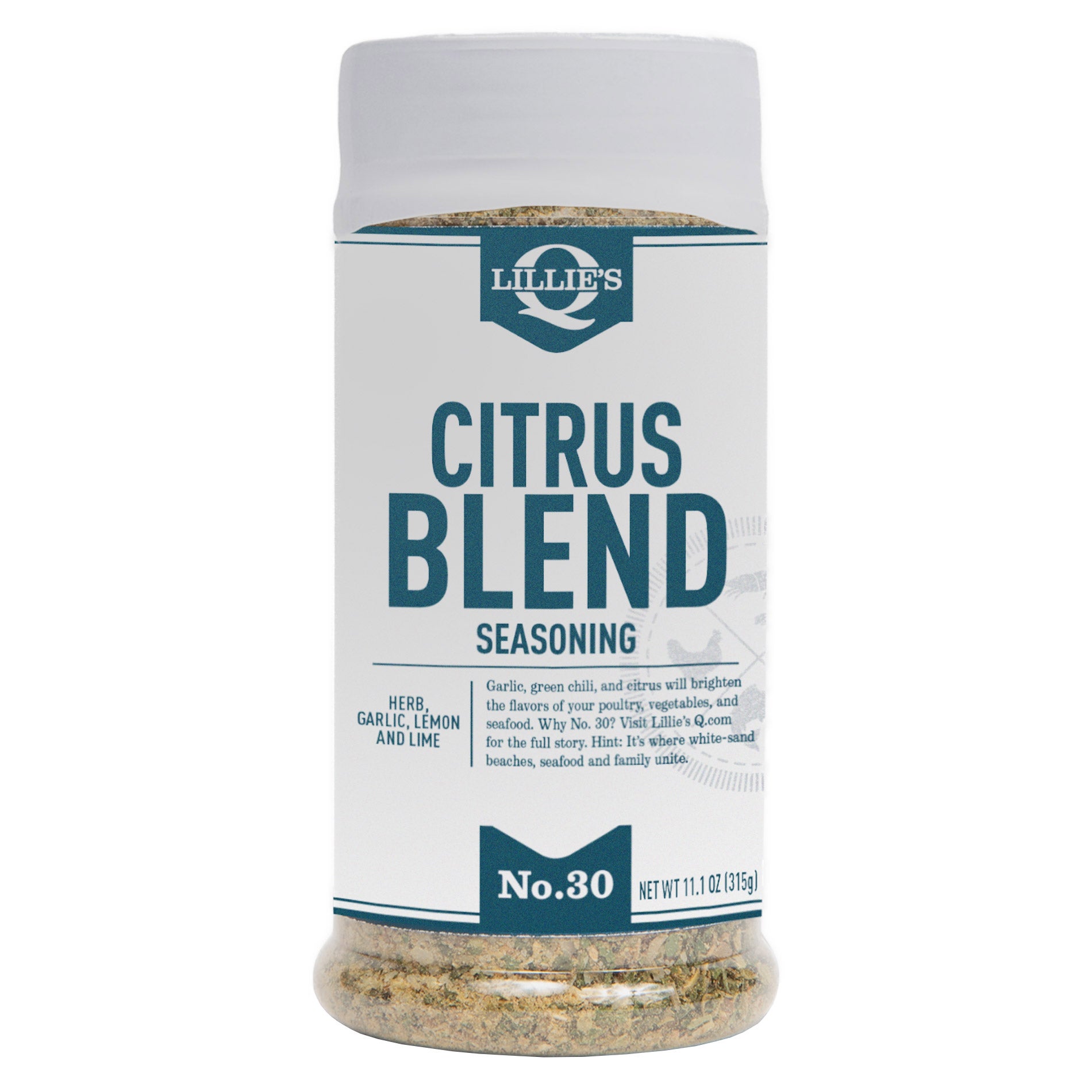 LILLIE'S Q CITRUS BLEND SEASONING 11.1 OUNCES