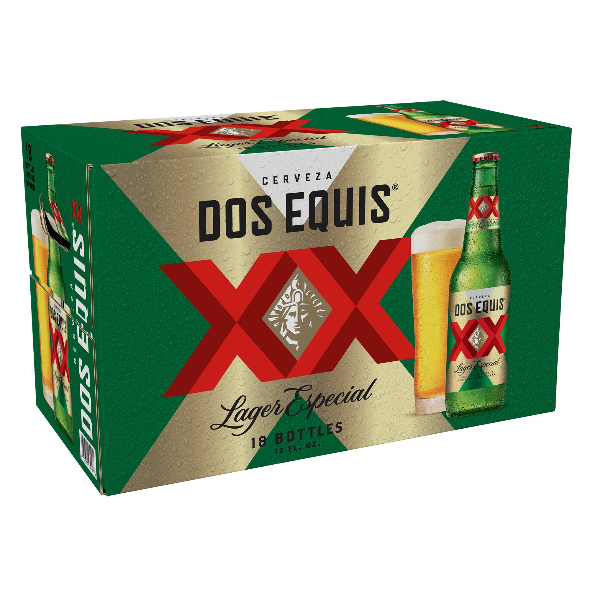DOS EQUIS VARIETY MEXICAN BEER 18/12 OZ BOTTLE