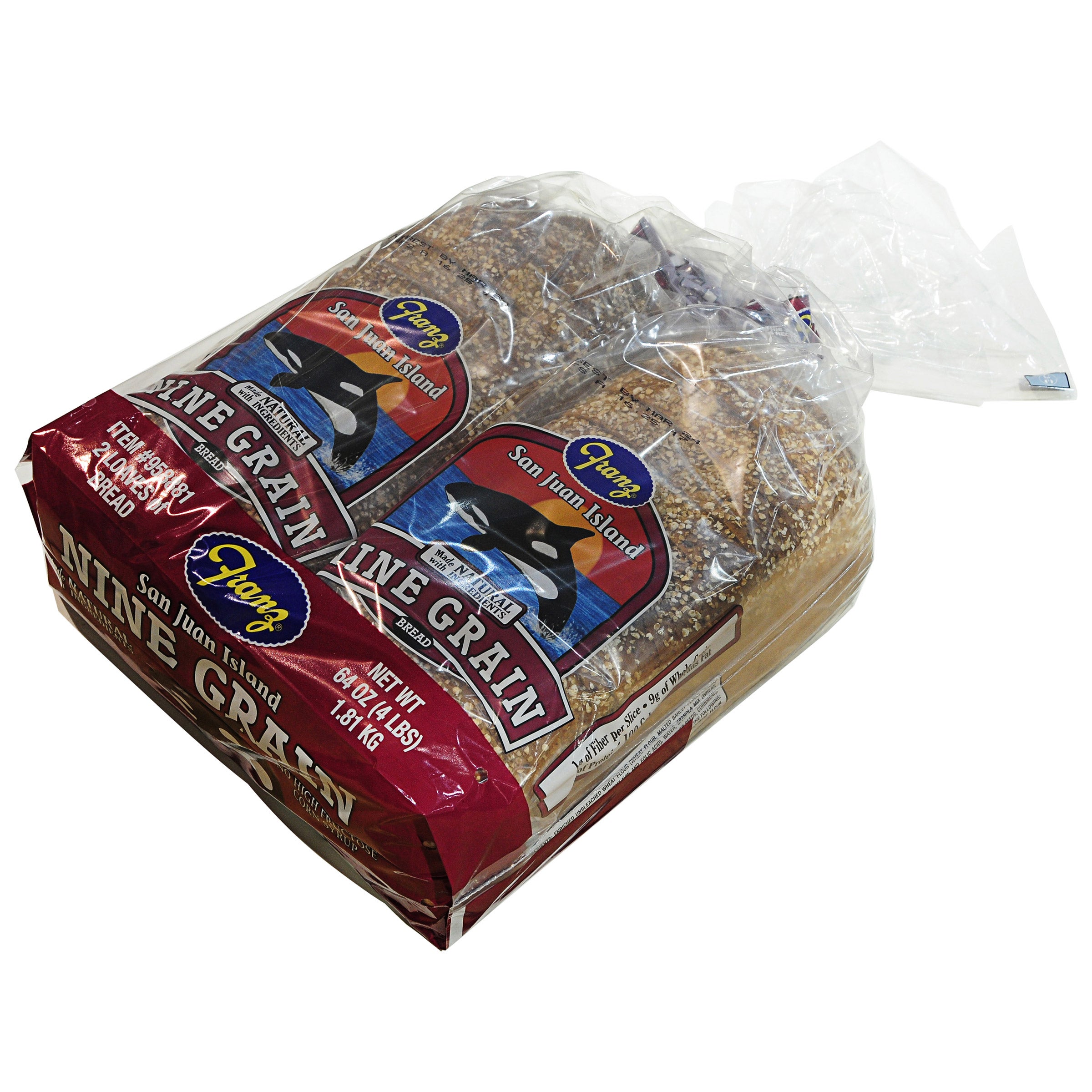 FRANZ SAN JUAN ISLAND NINE GRAIN BREAD 2/32 OZ