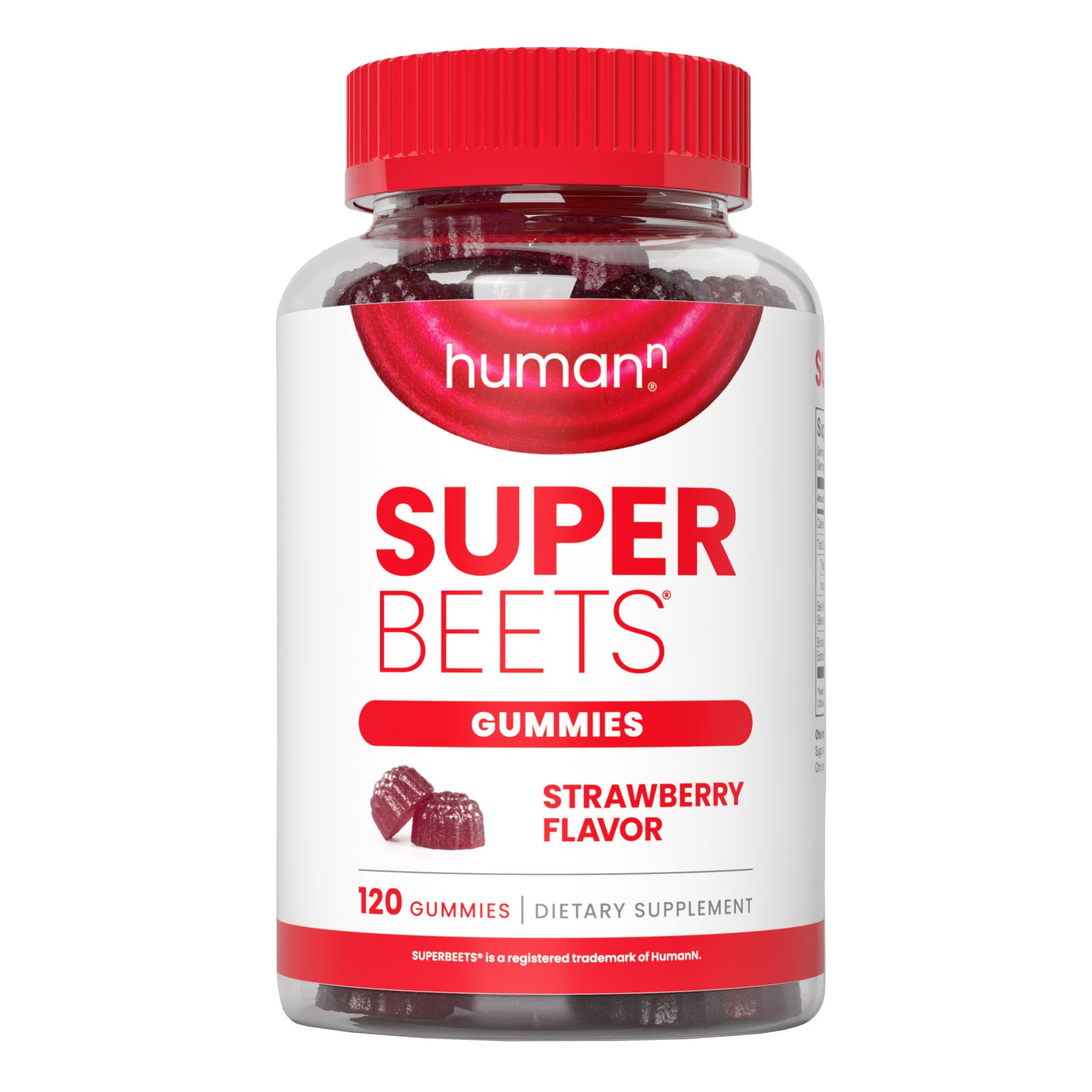 HUMANN SUPERBEETS STRAWBERRY GUMMIES 120CT
