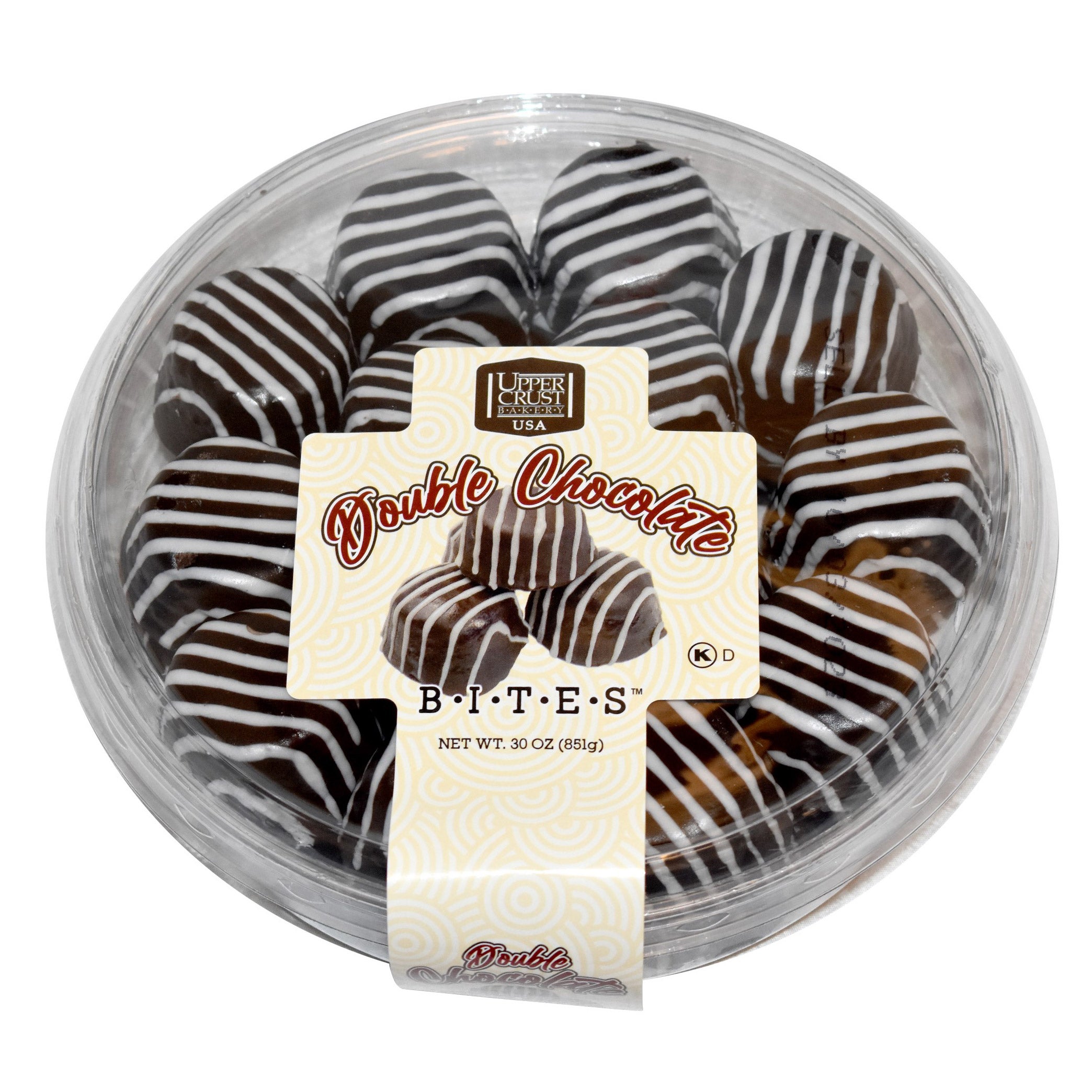 UPPER CRUST BAKERY MINI CHOCOLATE BITES 30 OUNCE CONTAINER