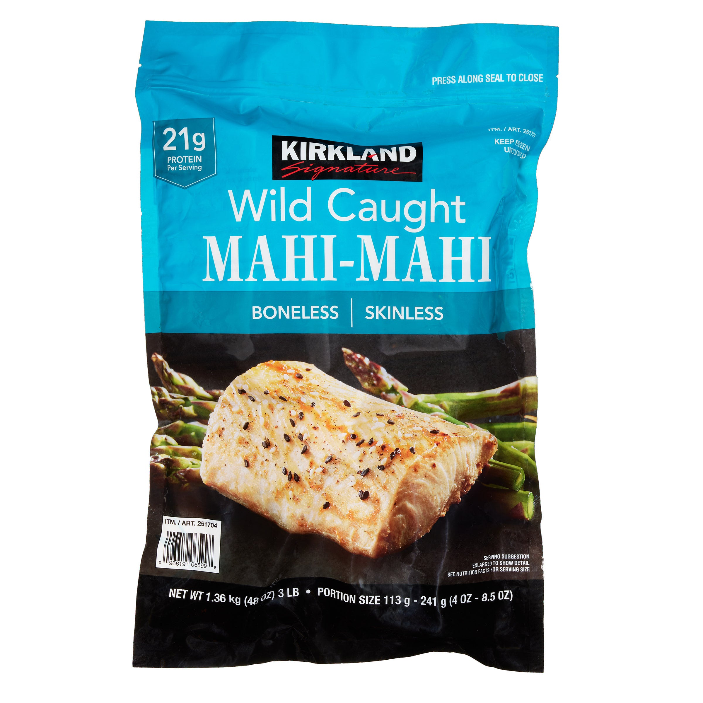 KIRKLAND SIGNATURE WILD MAHI-MAHI INDIV-WRAPPED 3 LBS - Image 1