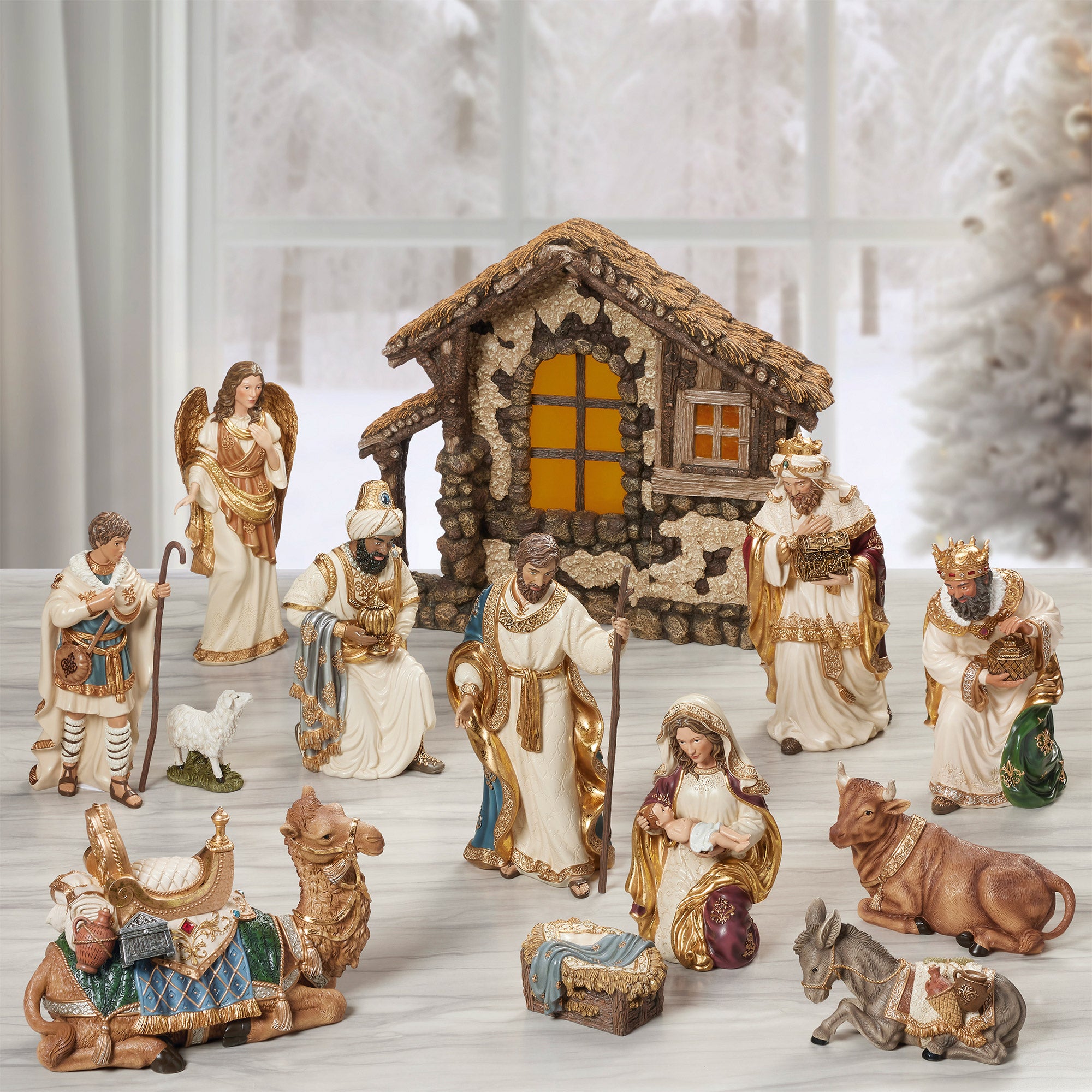 KIRKLAND SIGNATURE^ NATIVITY 14-PIECE SET - Image 1